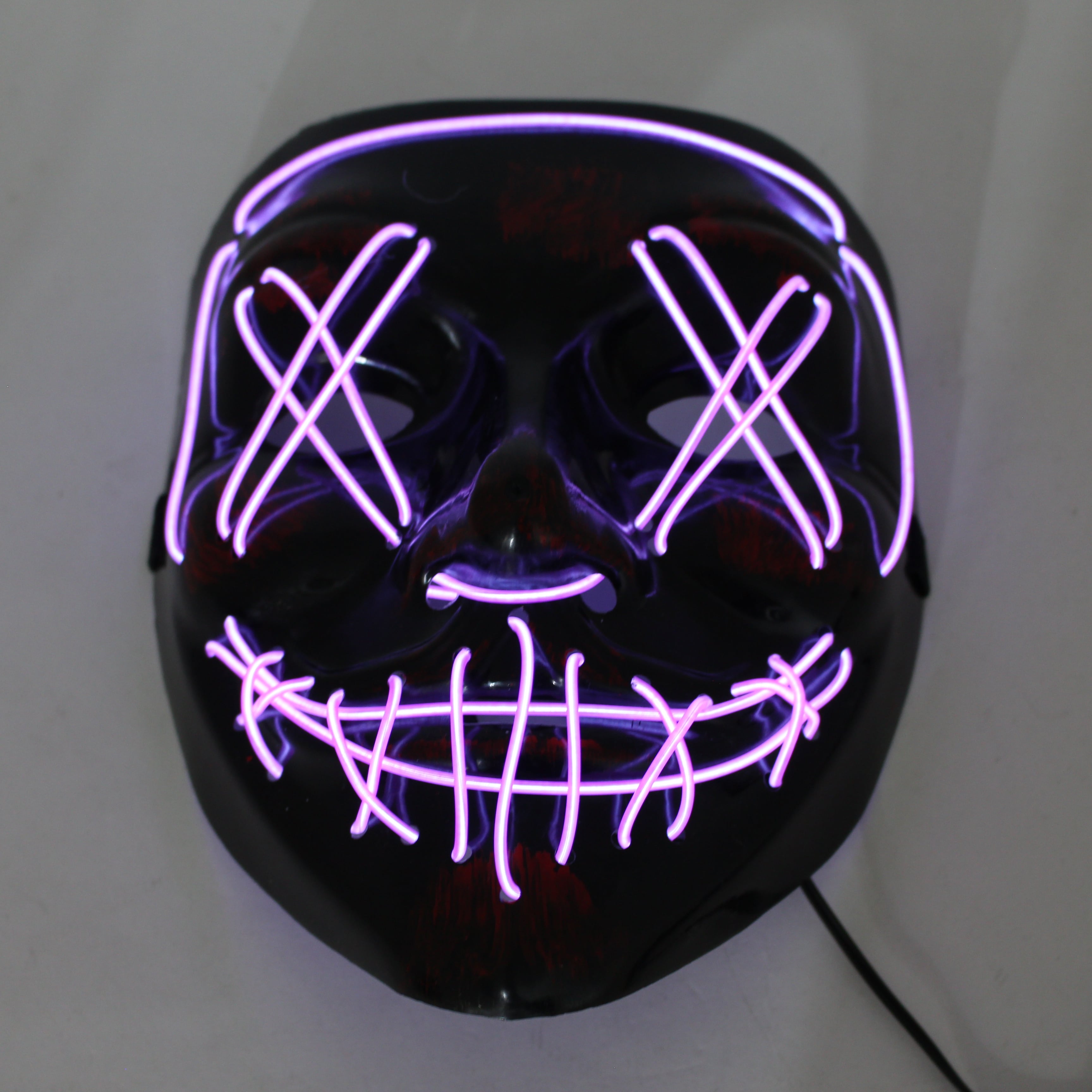 Mascara Hallowen con Luz MORADA