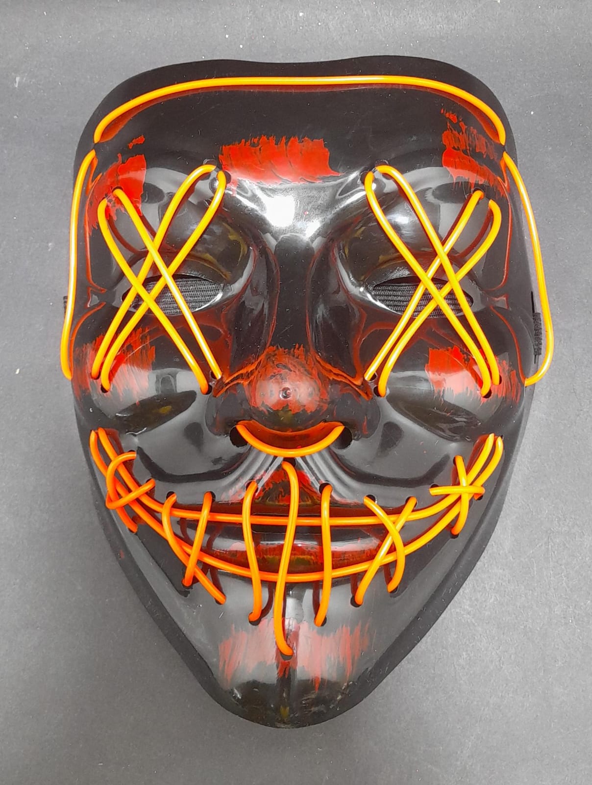 Mascara Hallowen con Luz NARANJA