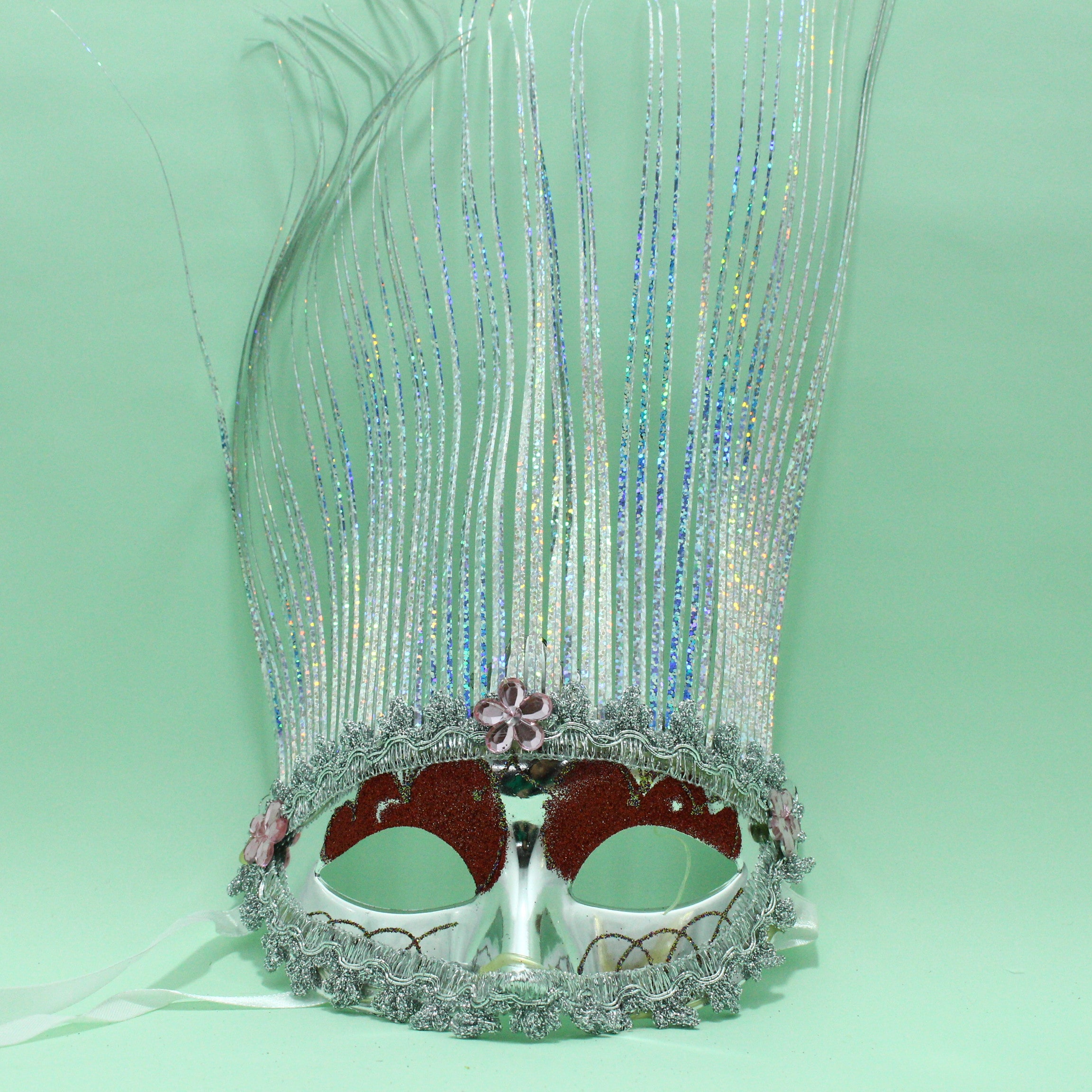 Miniatura 2 de ANTIFAZ METALIZADO CON FLECOS