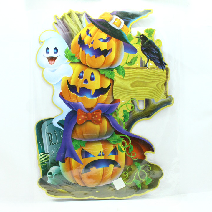 STIKER DE HALOWEEN CALABAZAS X4 + FANTA