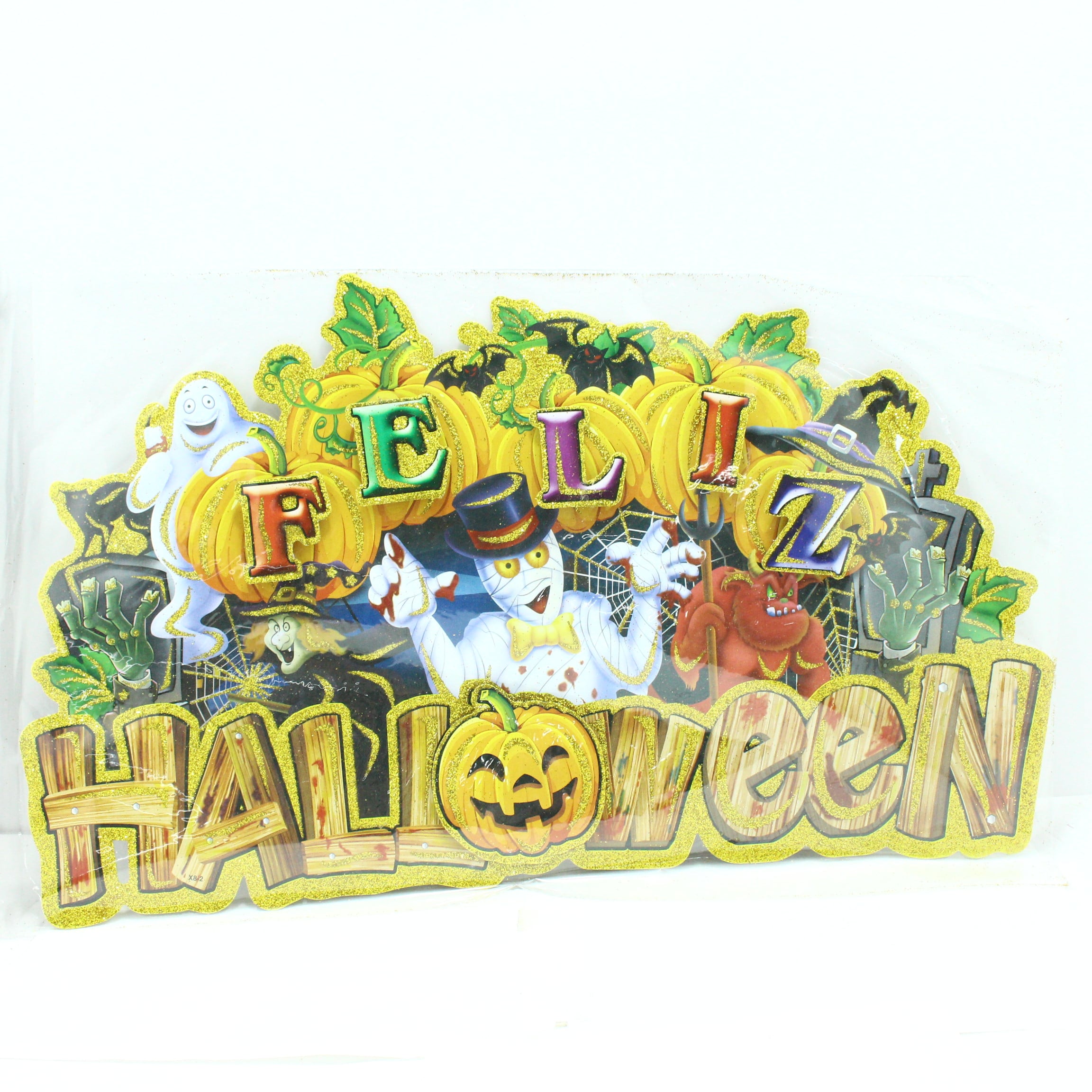 STIKER DE HALOWEEN MOMIA/BRUJA/ DEMONIO