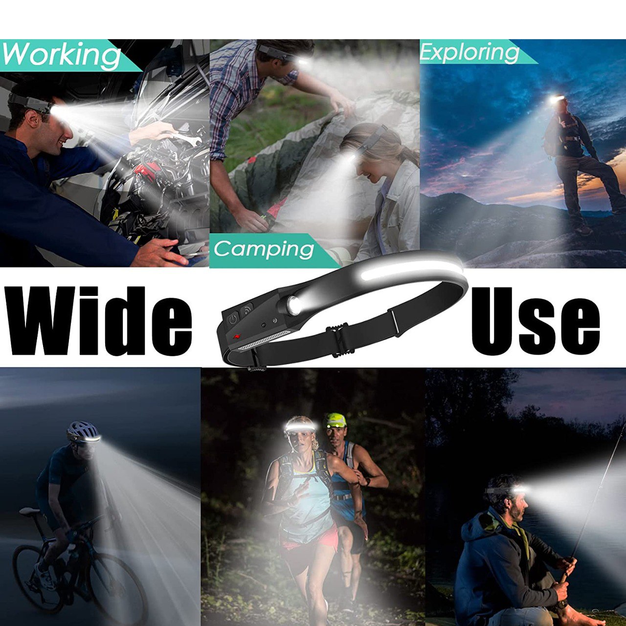 Miniatura 4 de set X 2 Linterna frontal sensor