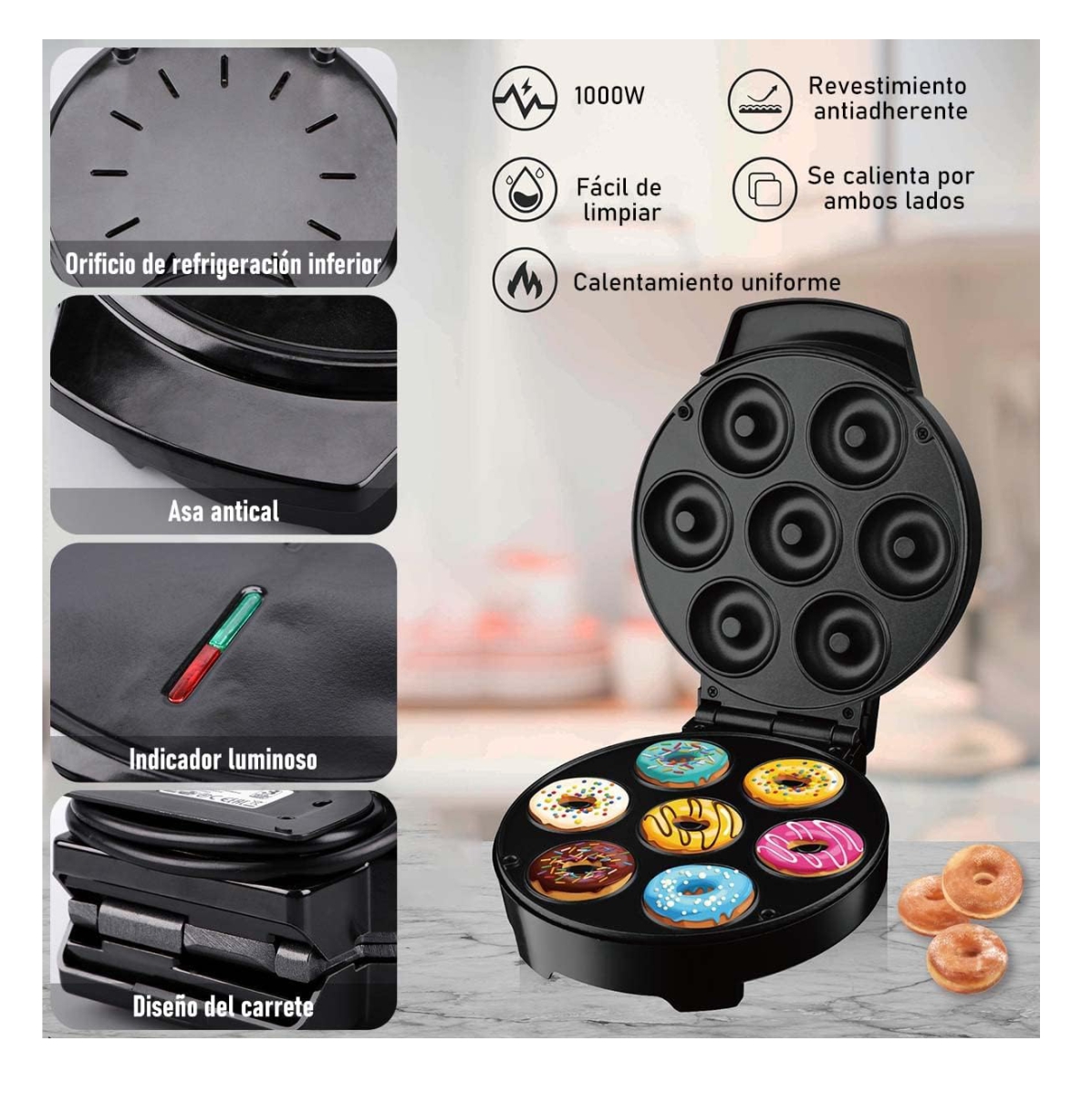 Mini máquina para Donas DONUTS ANTIADHE