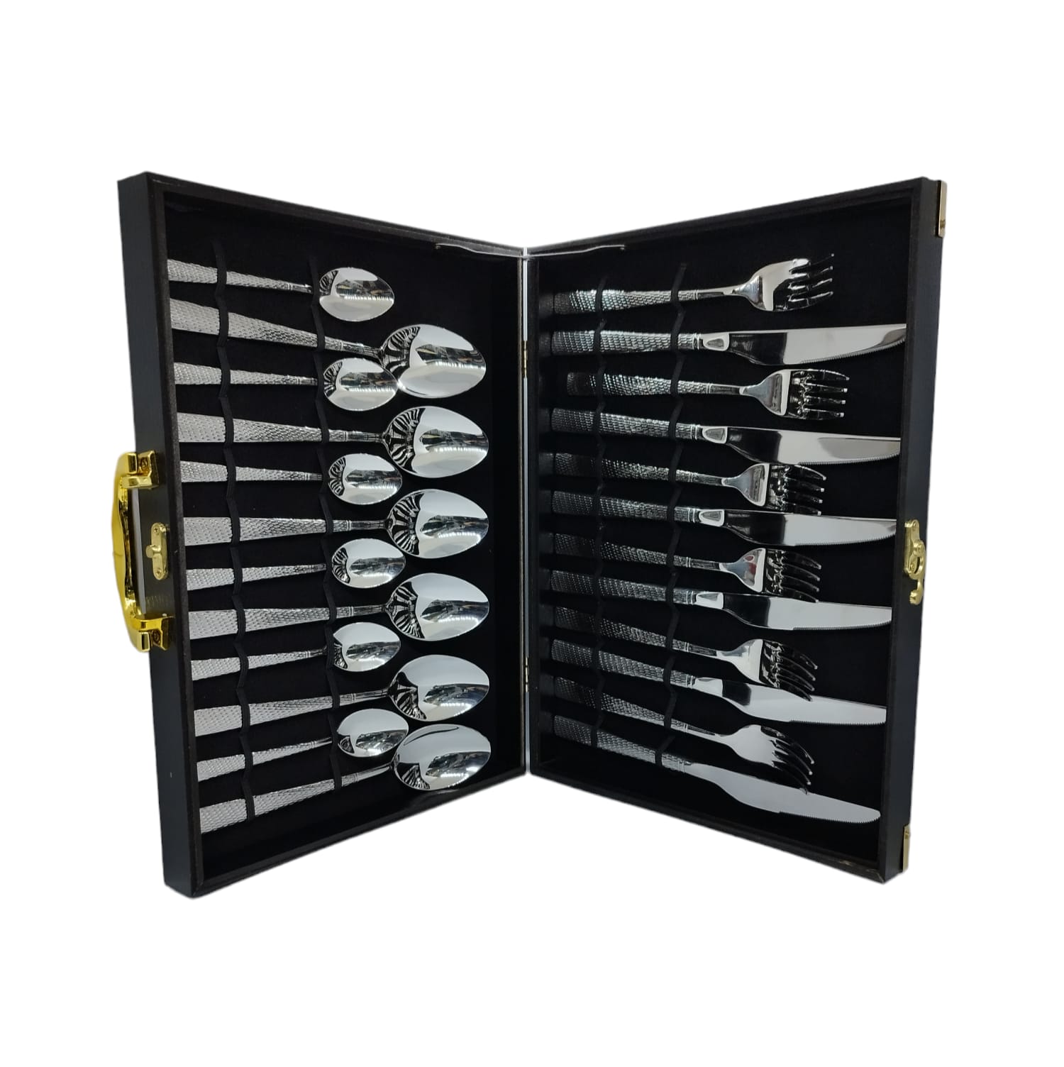 Juego De Cubiertos 24 Piezas Acero Schaf