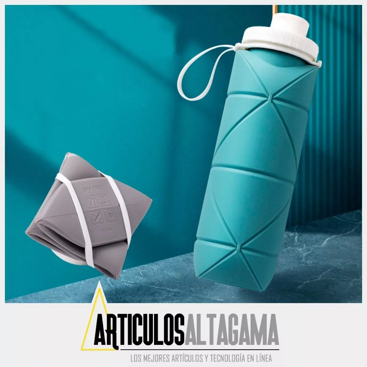 Miniatura 4 de Botella silicona termo plegable