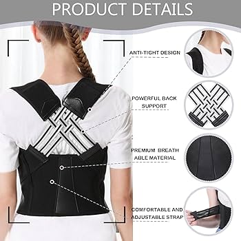 Vista 2 de Corrector de postura entrelazado - TALLA: M