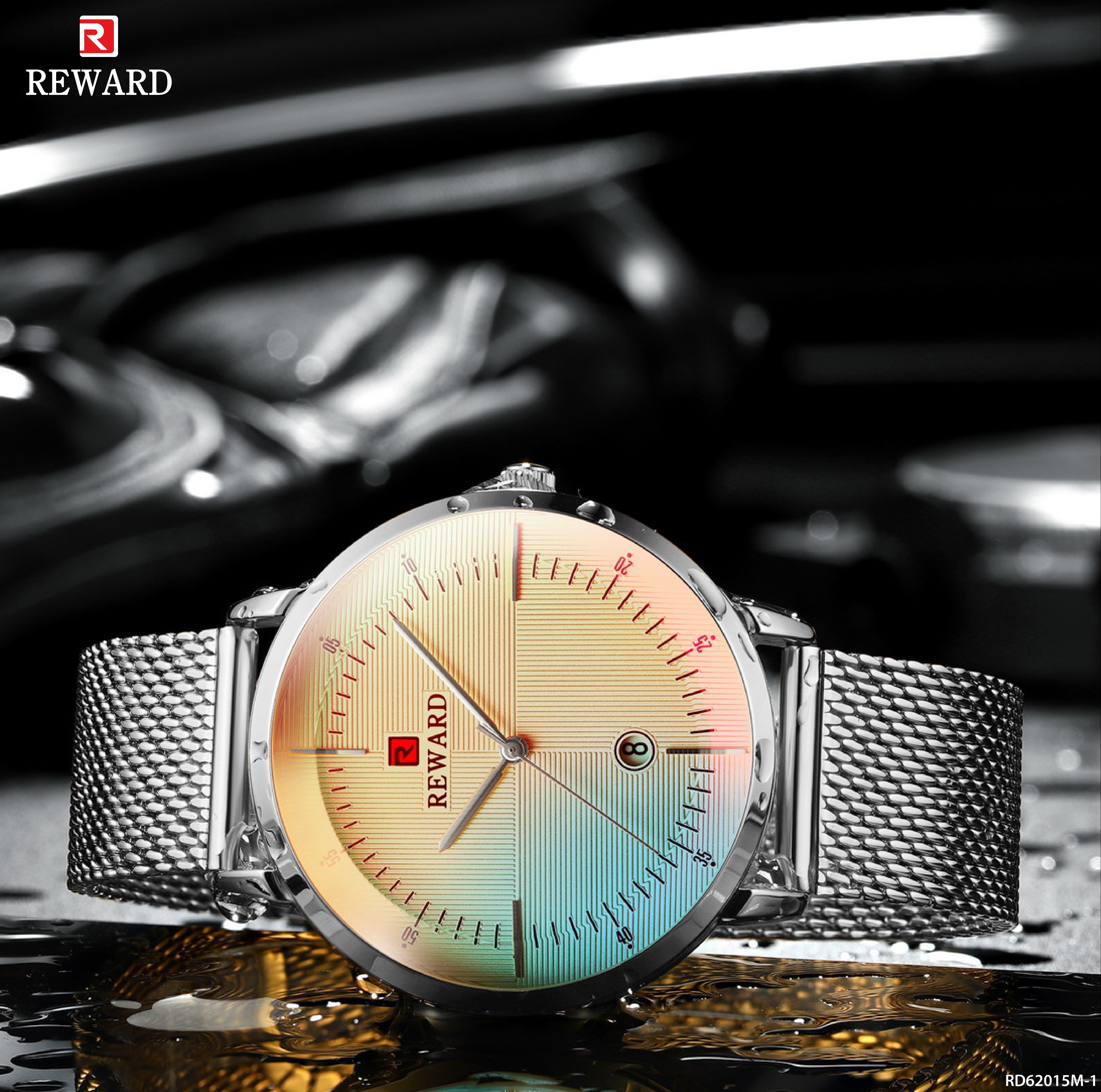 RD62015M RELOJ REWARD VIDRIO TORNASOL