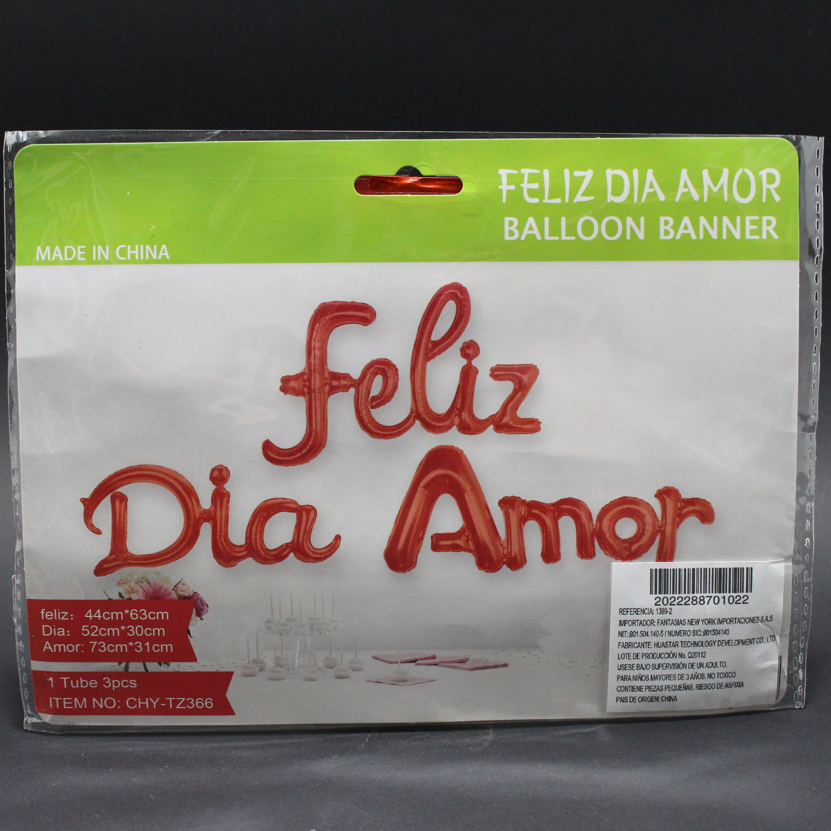 Globo metalizado Feliz día Amor