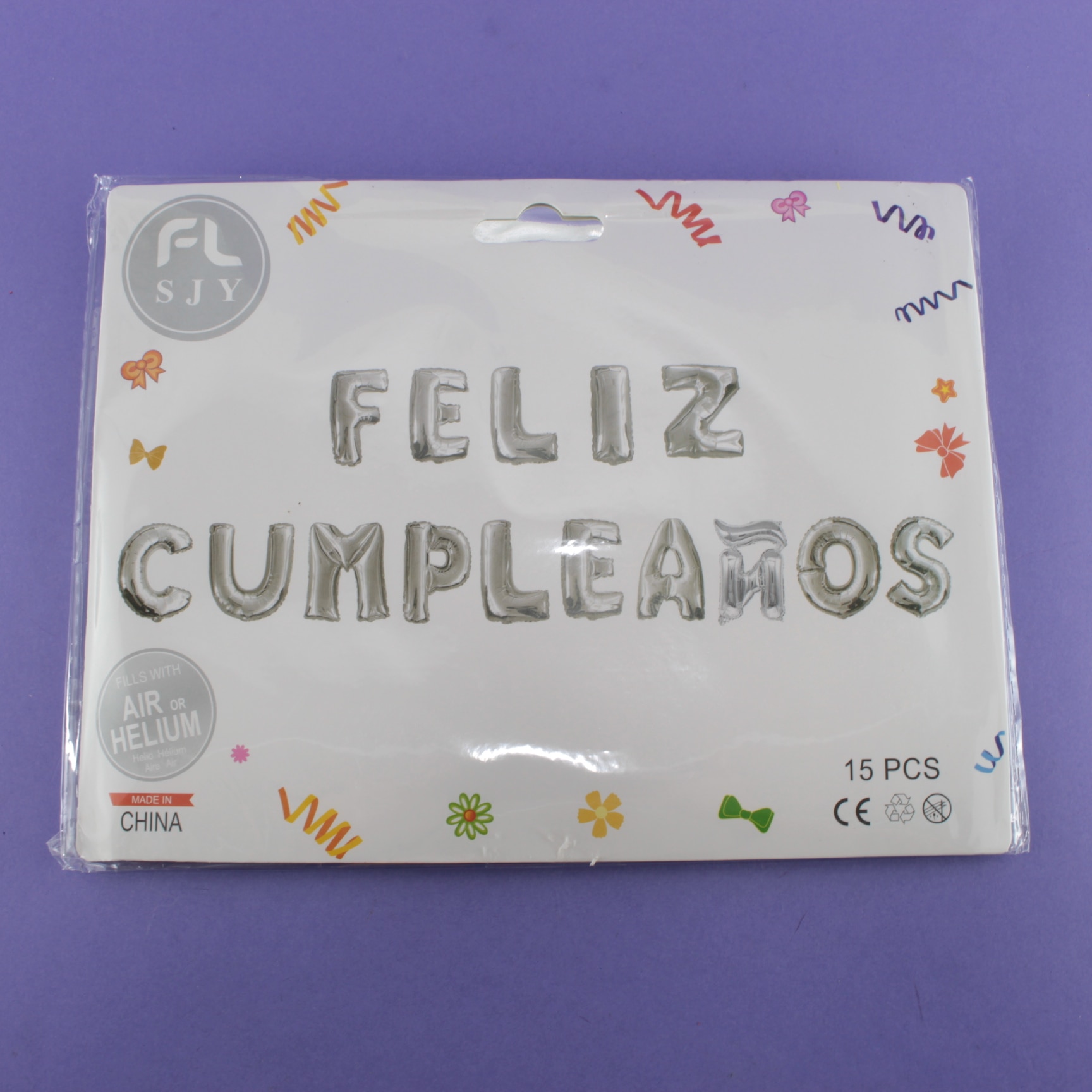 Miniatura 2 de Letrero metalizado Feliz Cumpleaños