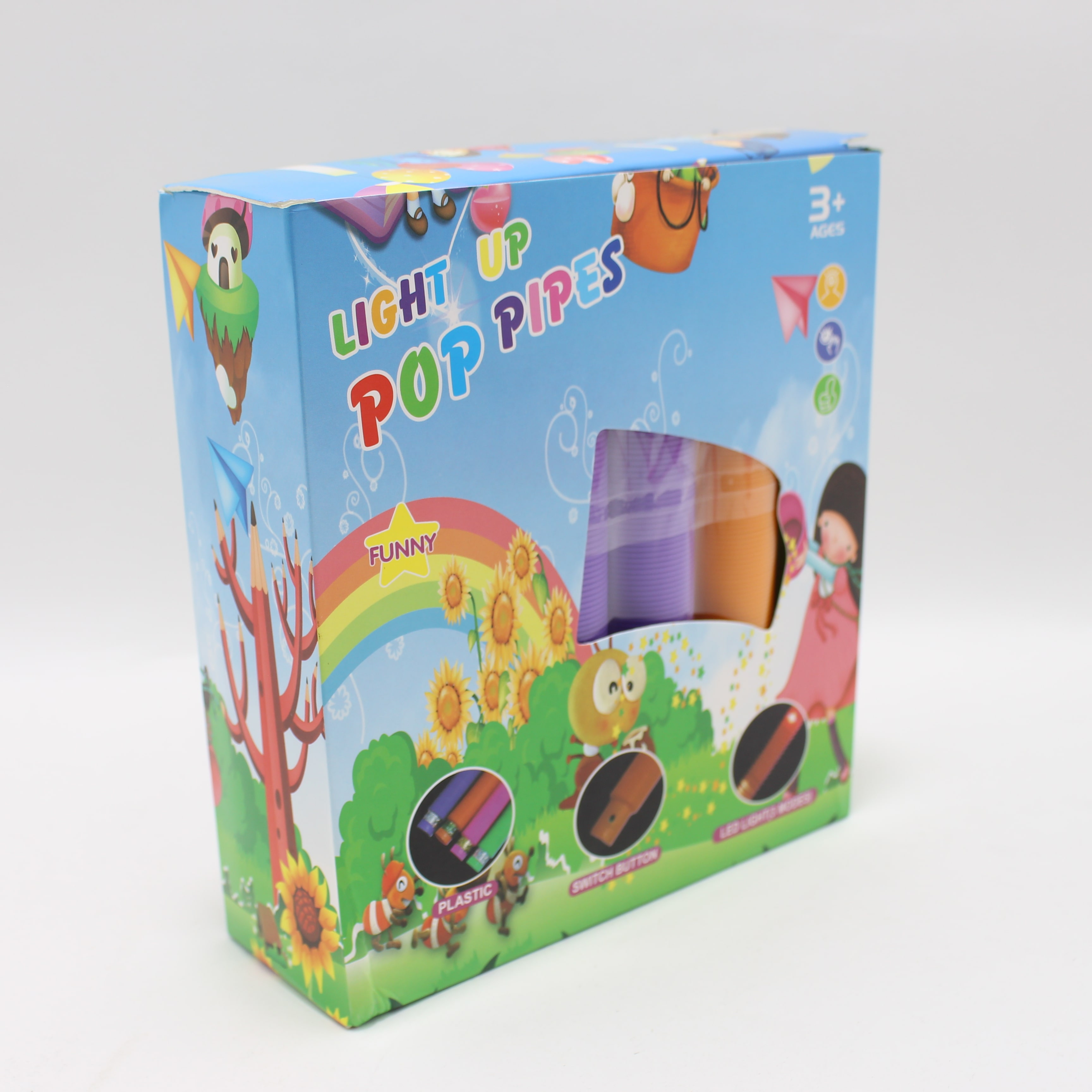 Miniatura 6 de Pop tube colores Vivos con luz x1