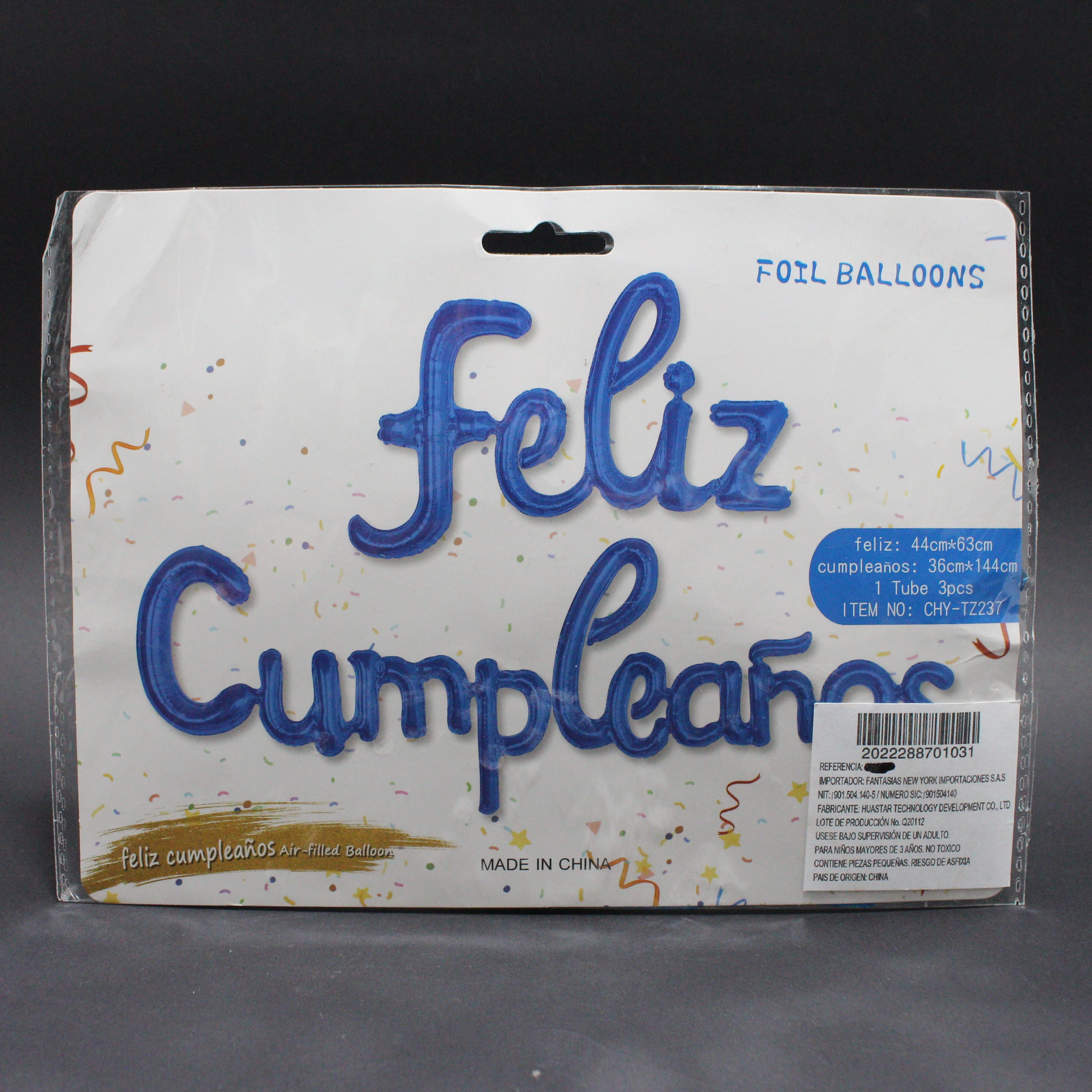 Globo metalizado Feliz cumpleaños cursi