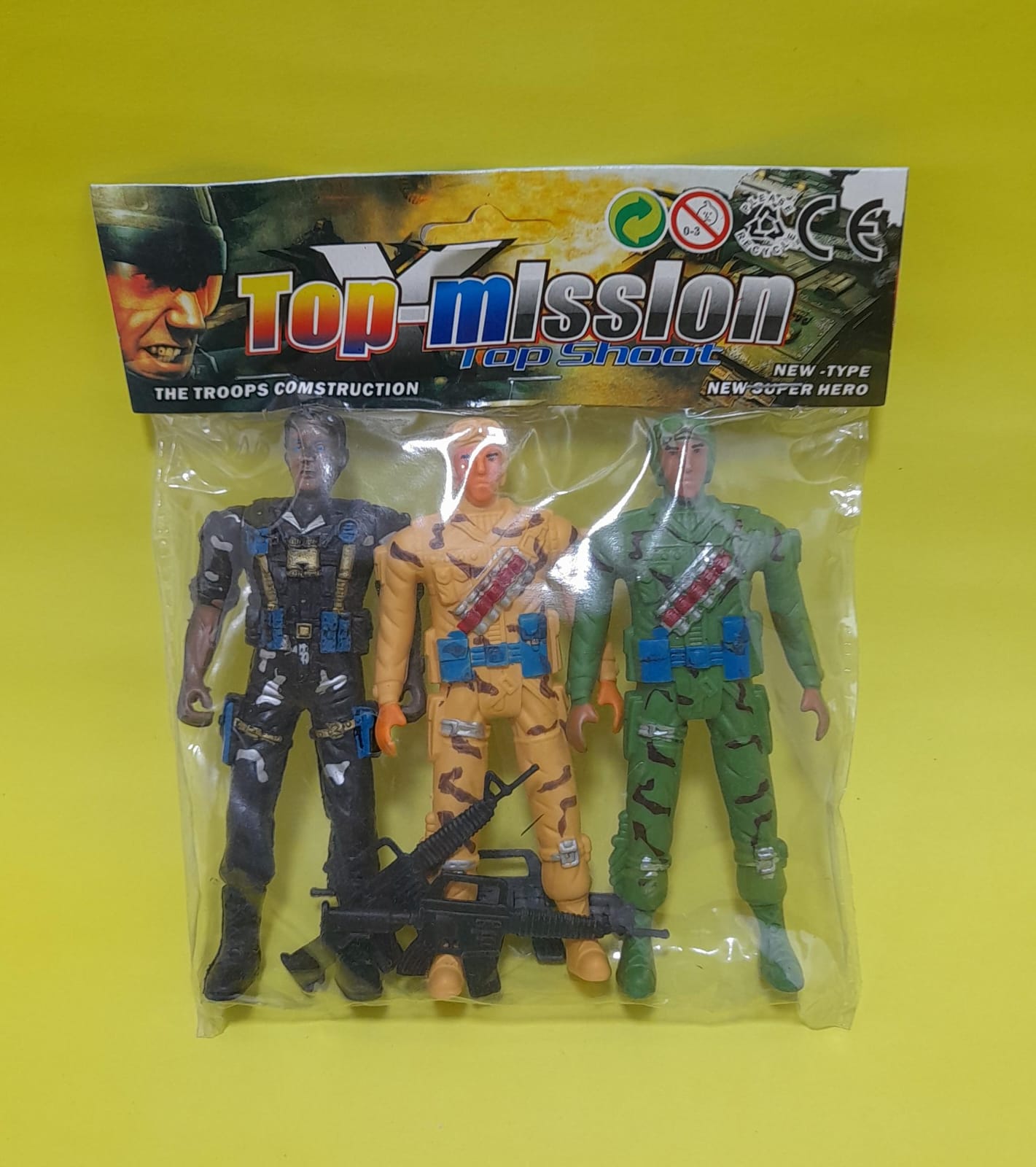 JUEGO DE SOLDADOS TOP MIDSSION X3