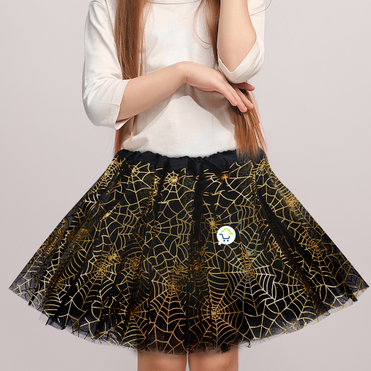 Vista 9 de Tutu De Telaraña Niñas Falda H-230