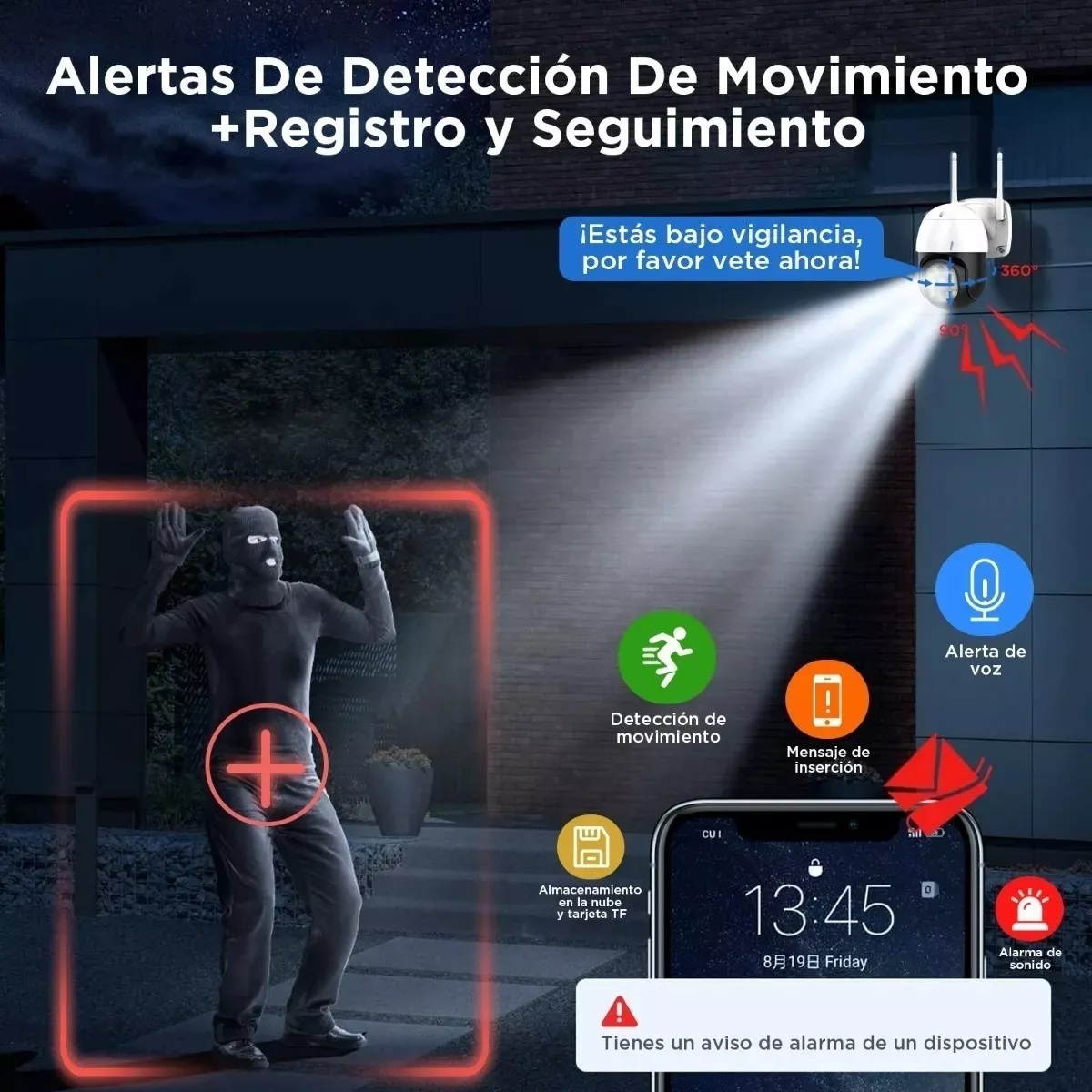 Miniatura 6 de Camara Robotica Ip Wifi Full Hd1080p PTZ