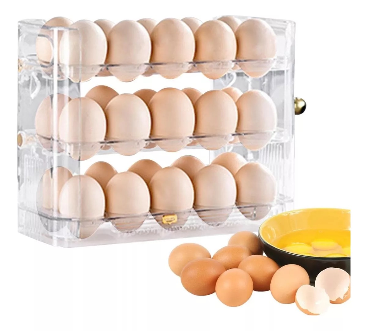 Organizador De Huevos De 3 Niveles