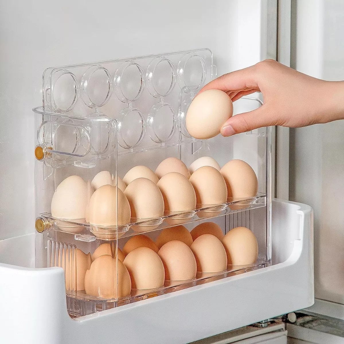 Miniatura 6 de Organizador De Huevos De 3 Niveles