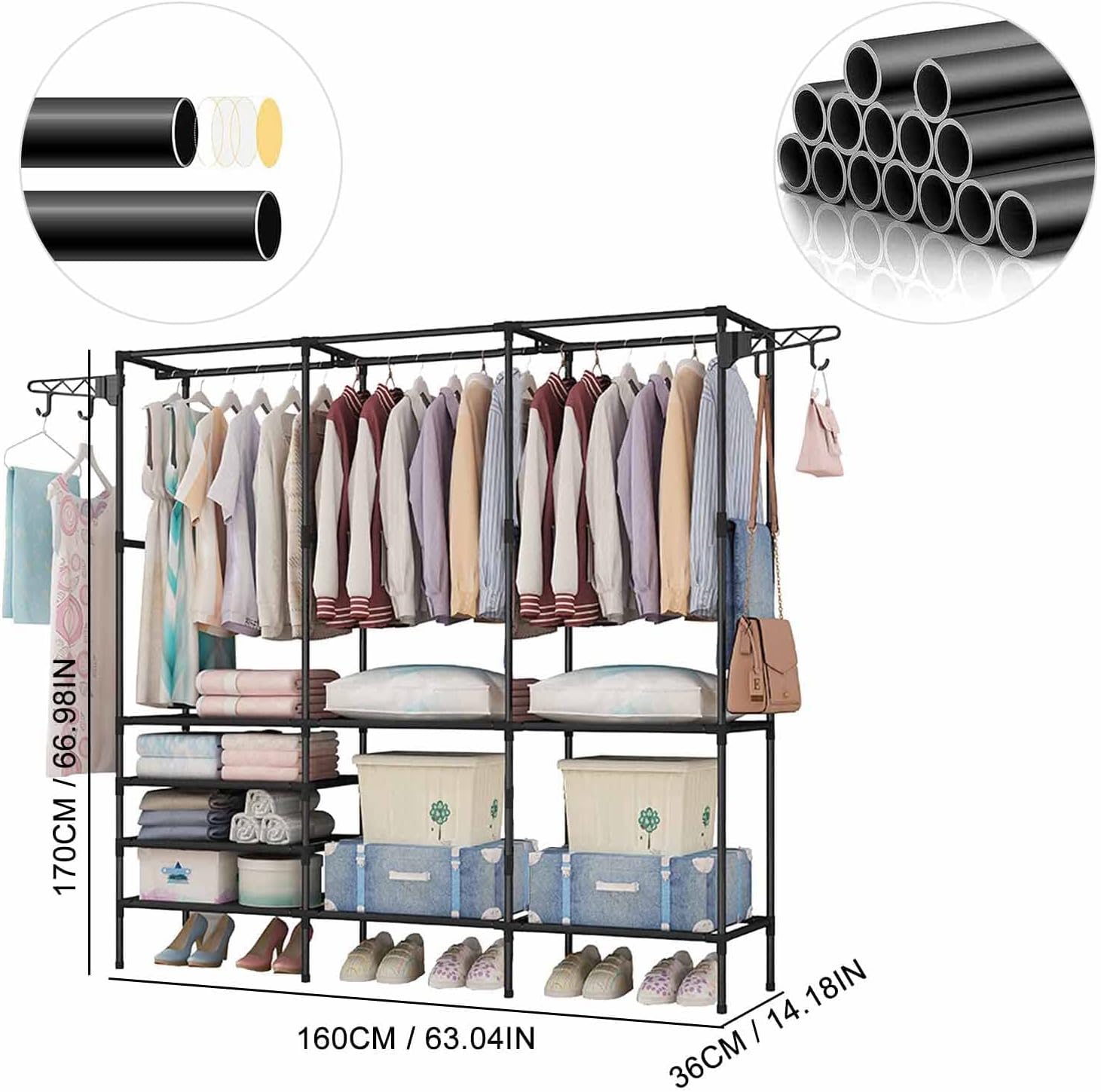 Organizador De Metal Para Ropa  Estante