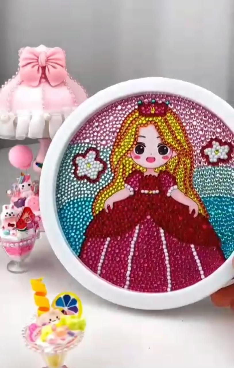 CUADRO PARA NIÑAS DE DIAMANTES - bella durmiente: BELLA DURMIENTE