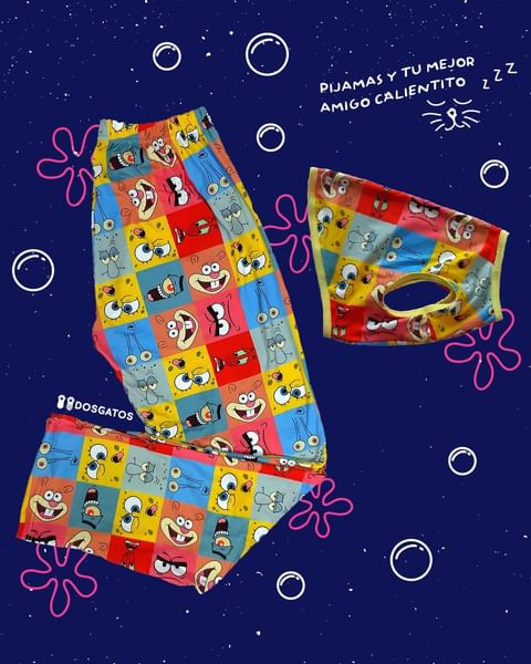 PIJAMA PANTALON BOB ESPONJA