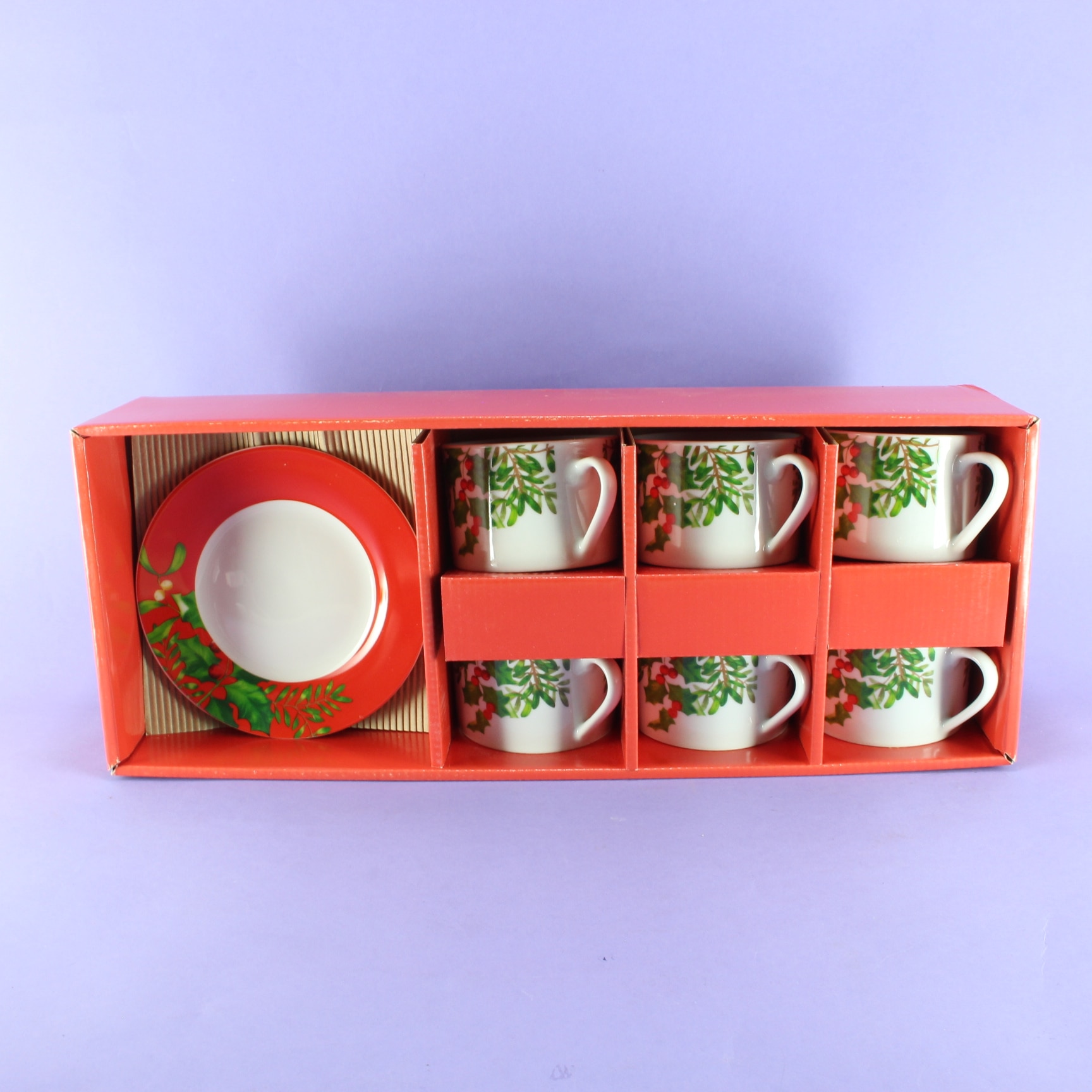 Juego de te navideño frutos navideños