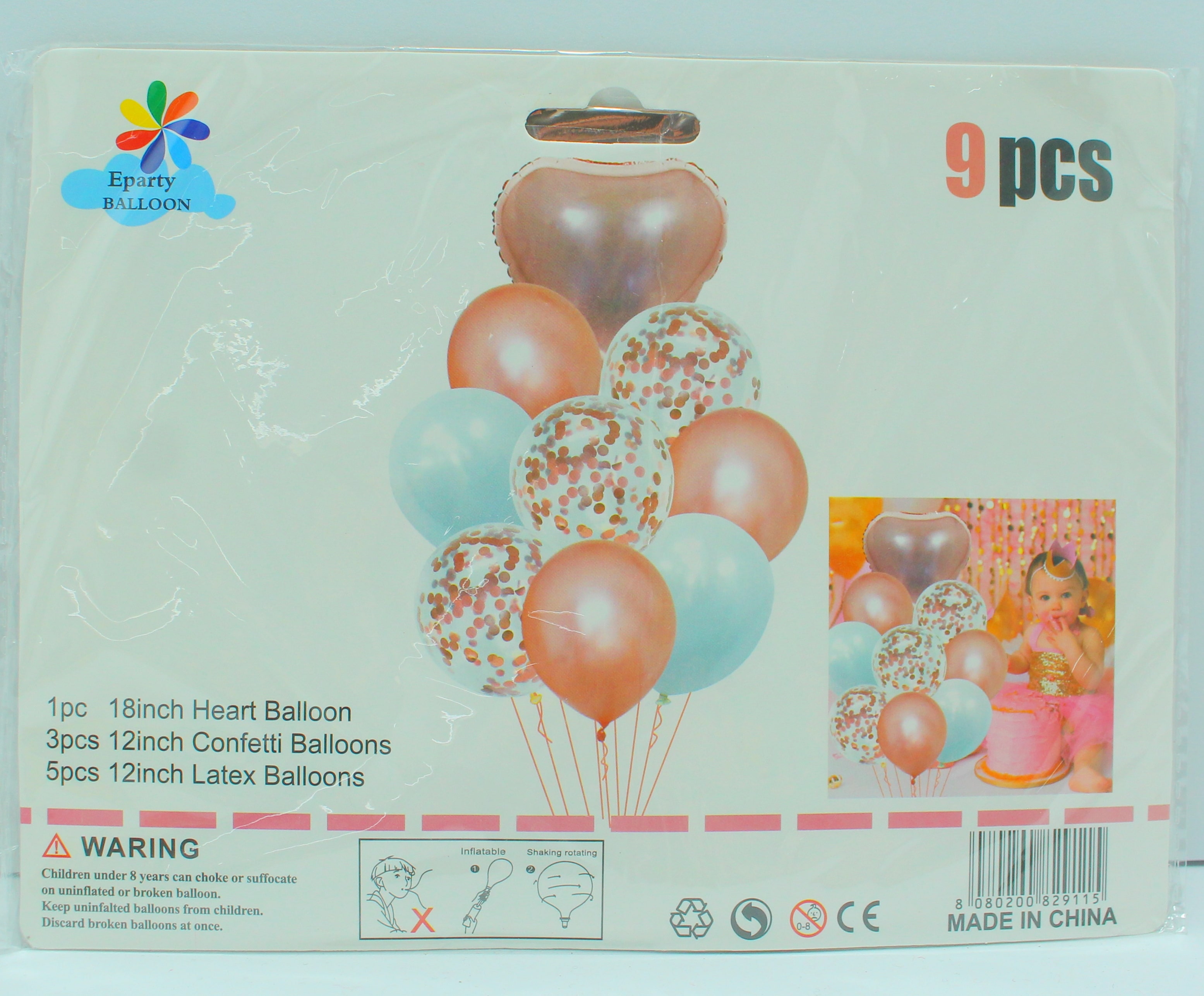Miniatura 2 de SET GLOBOS X 9 PIEZAS