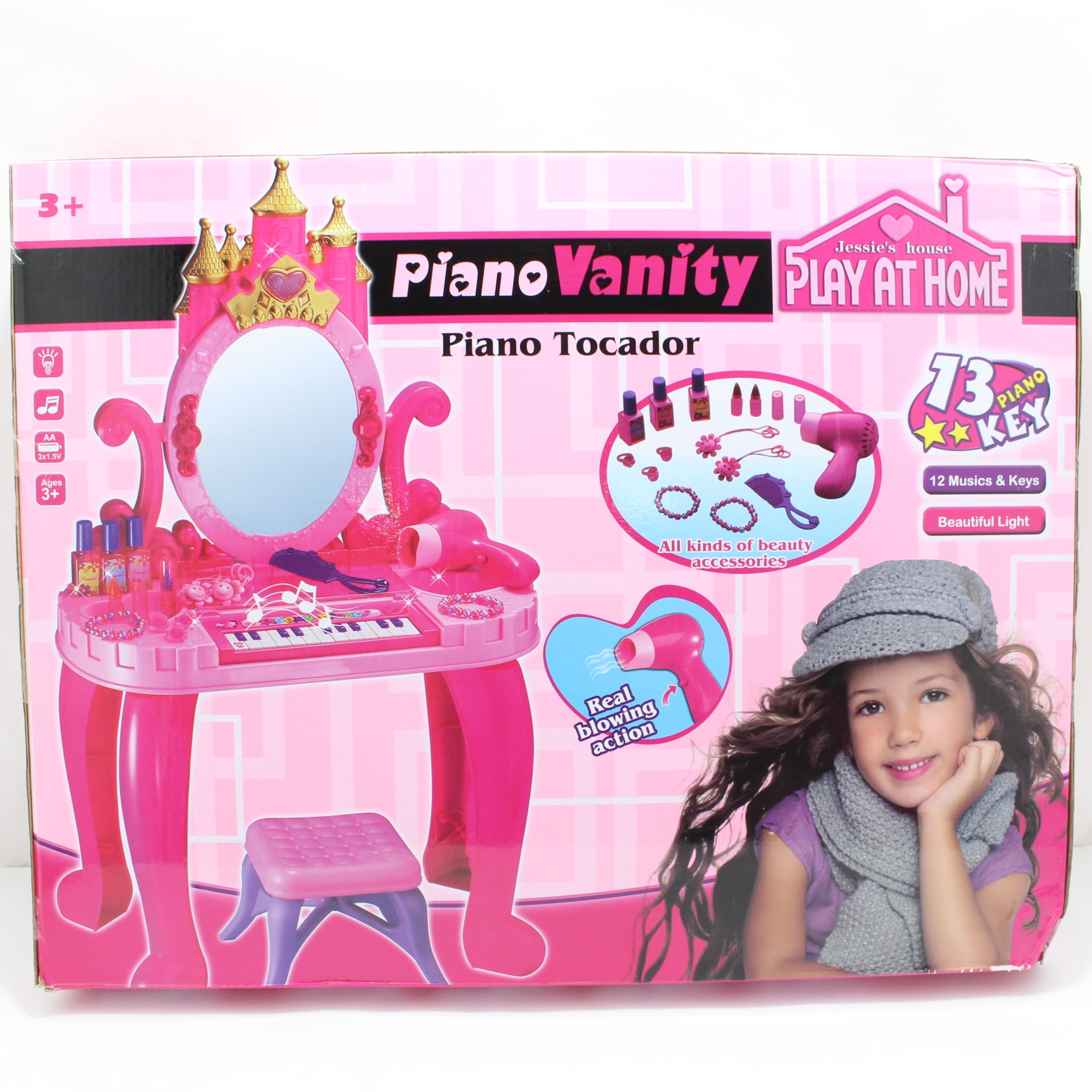 Tocador con piano motivo castillo