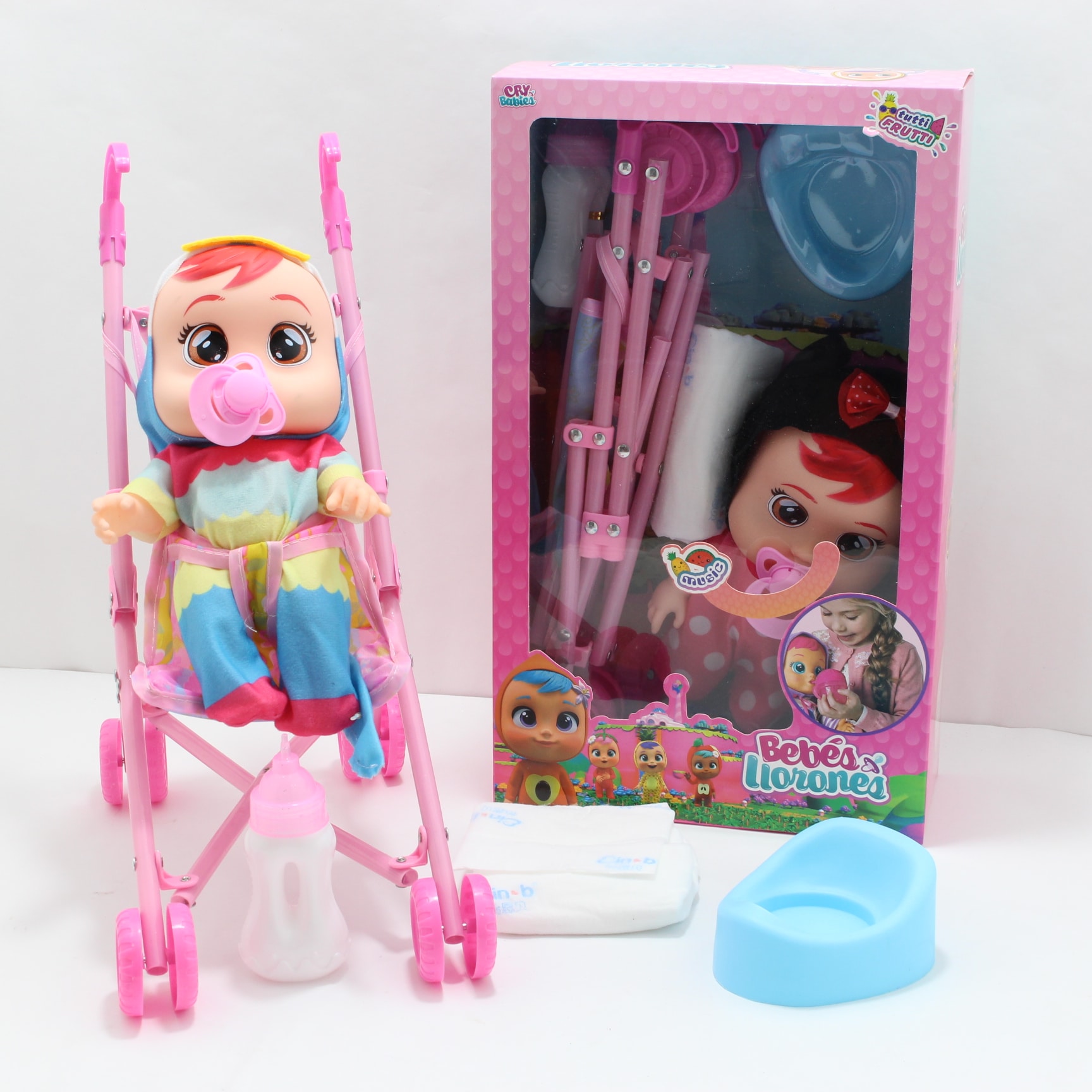 Bebe llorón en coche