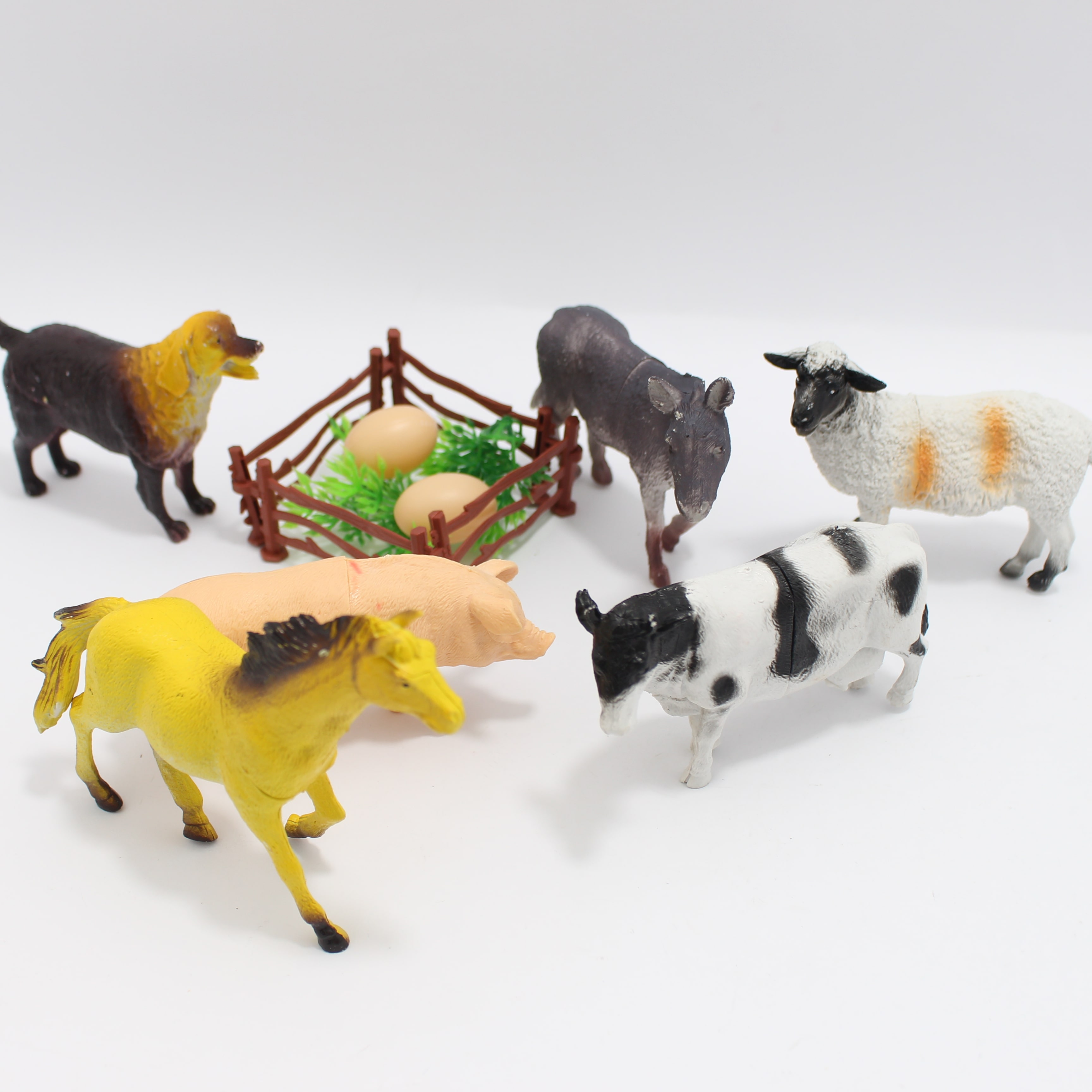Set animales de granja x 11 pcs