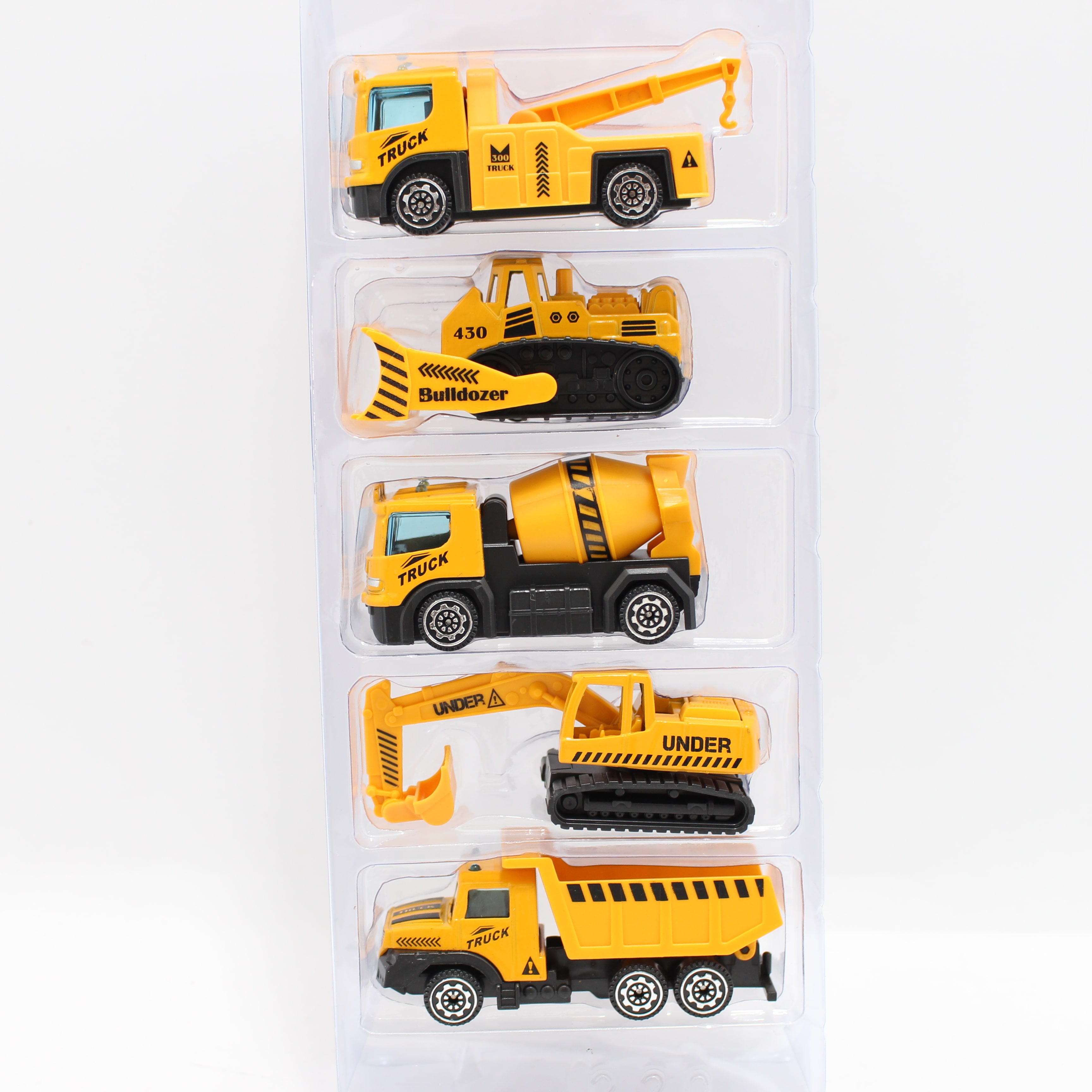 Set carros de construccion metalicos