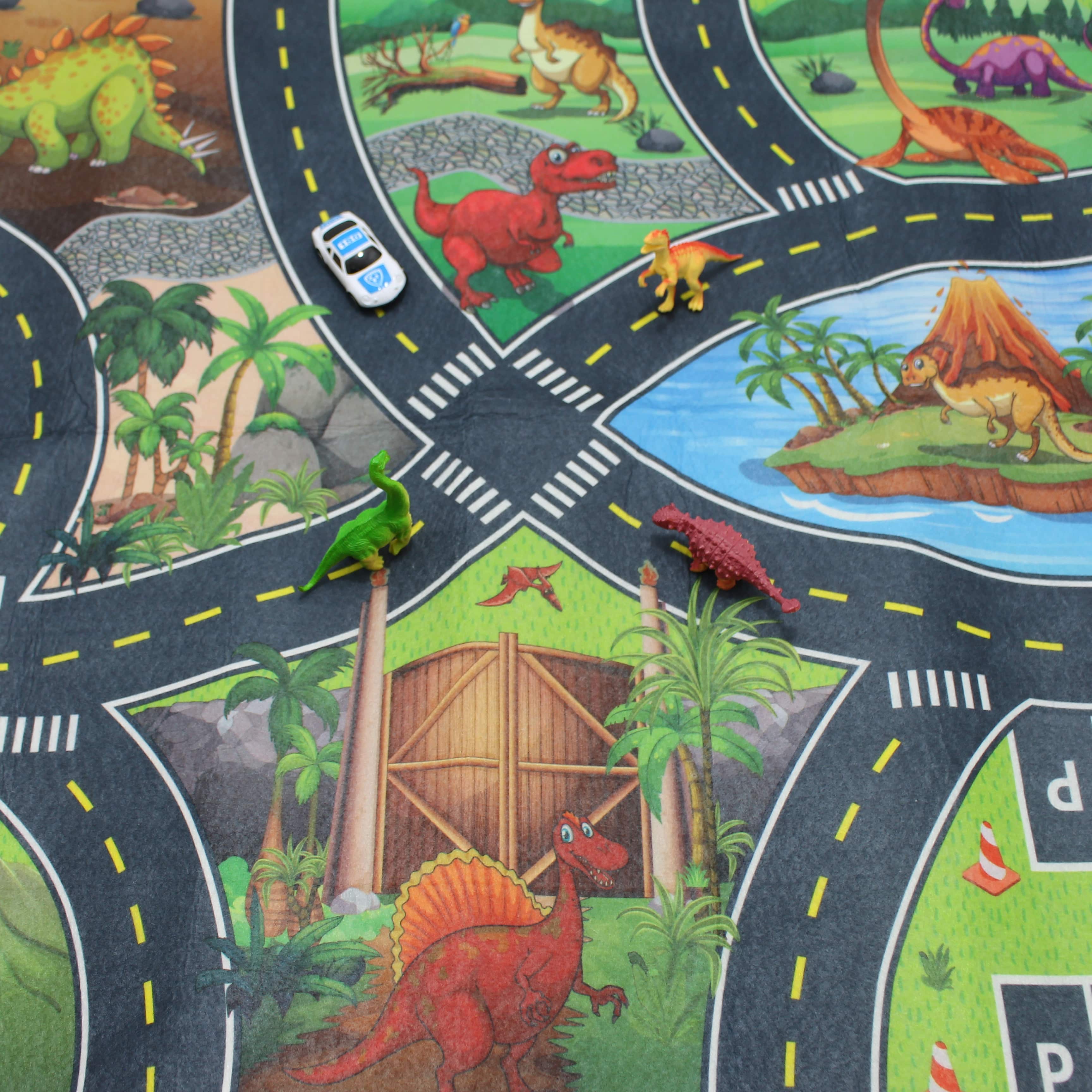 Miniatura 2 de Tapete pista de Dinosaurio