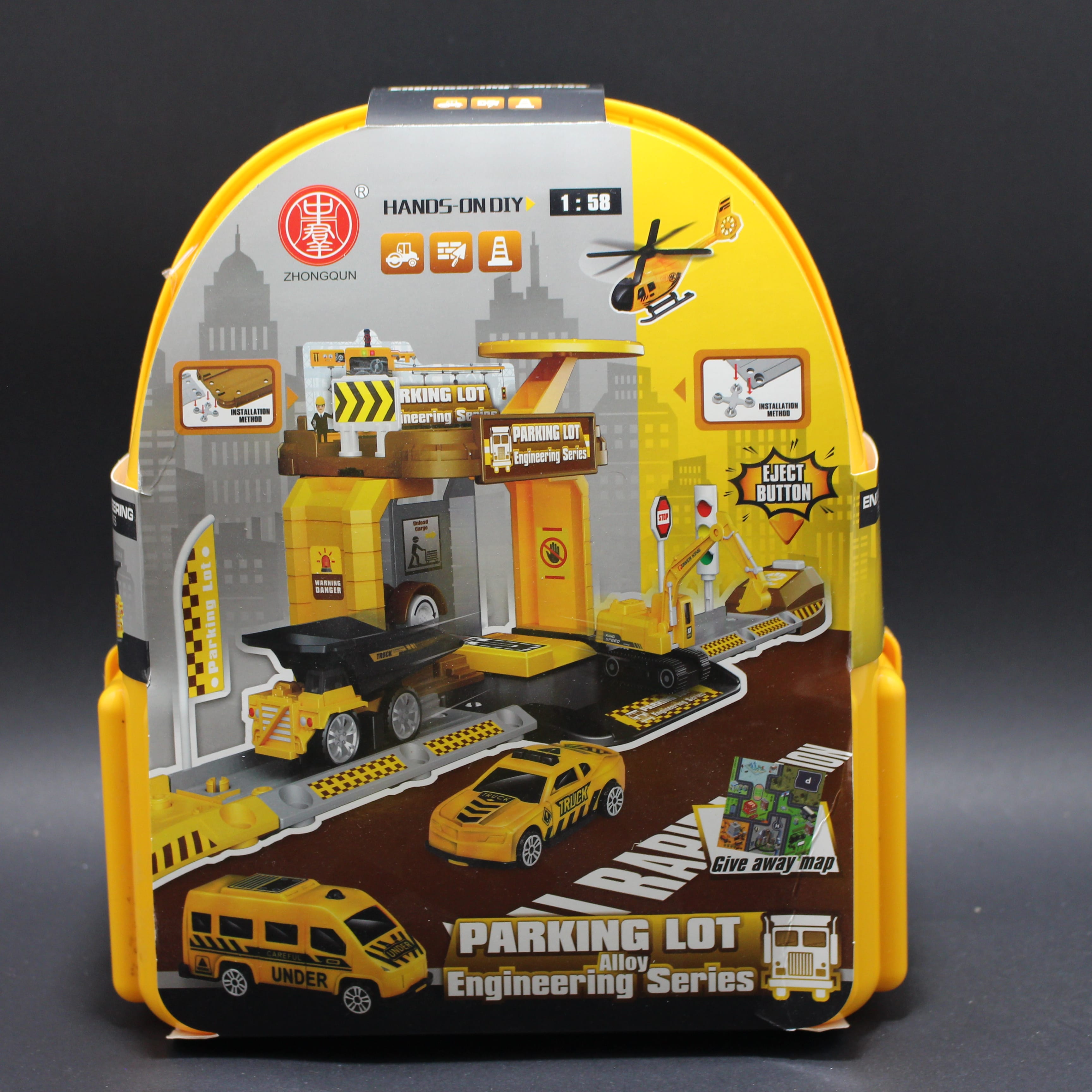 Pista parqueadero de construccion