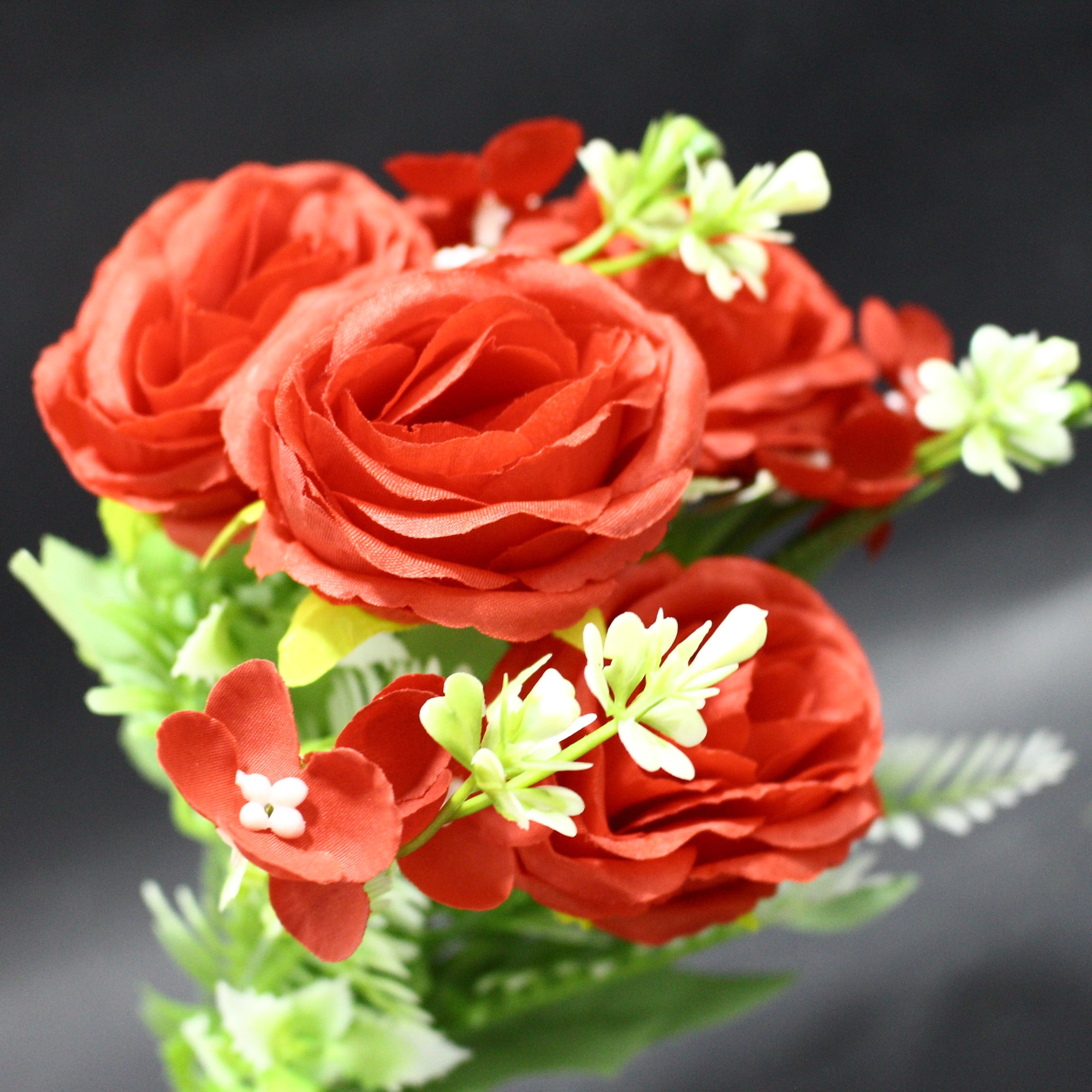 FLOR  ROSAS ROJO  EN MANOJO DE 4 Y 5 FL