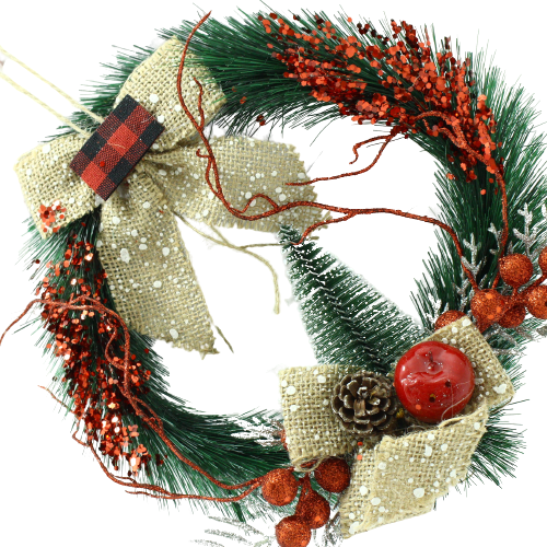 Corona navideña 23cm