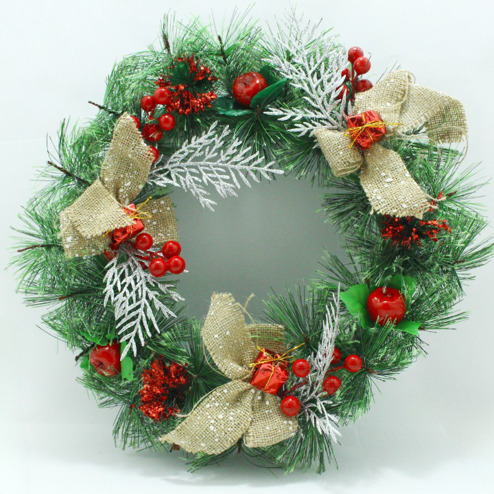 CORONA NAVIDEÑA DECORATIVA