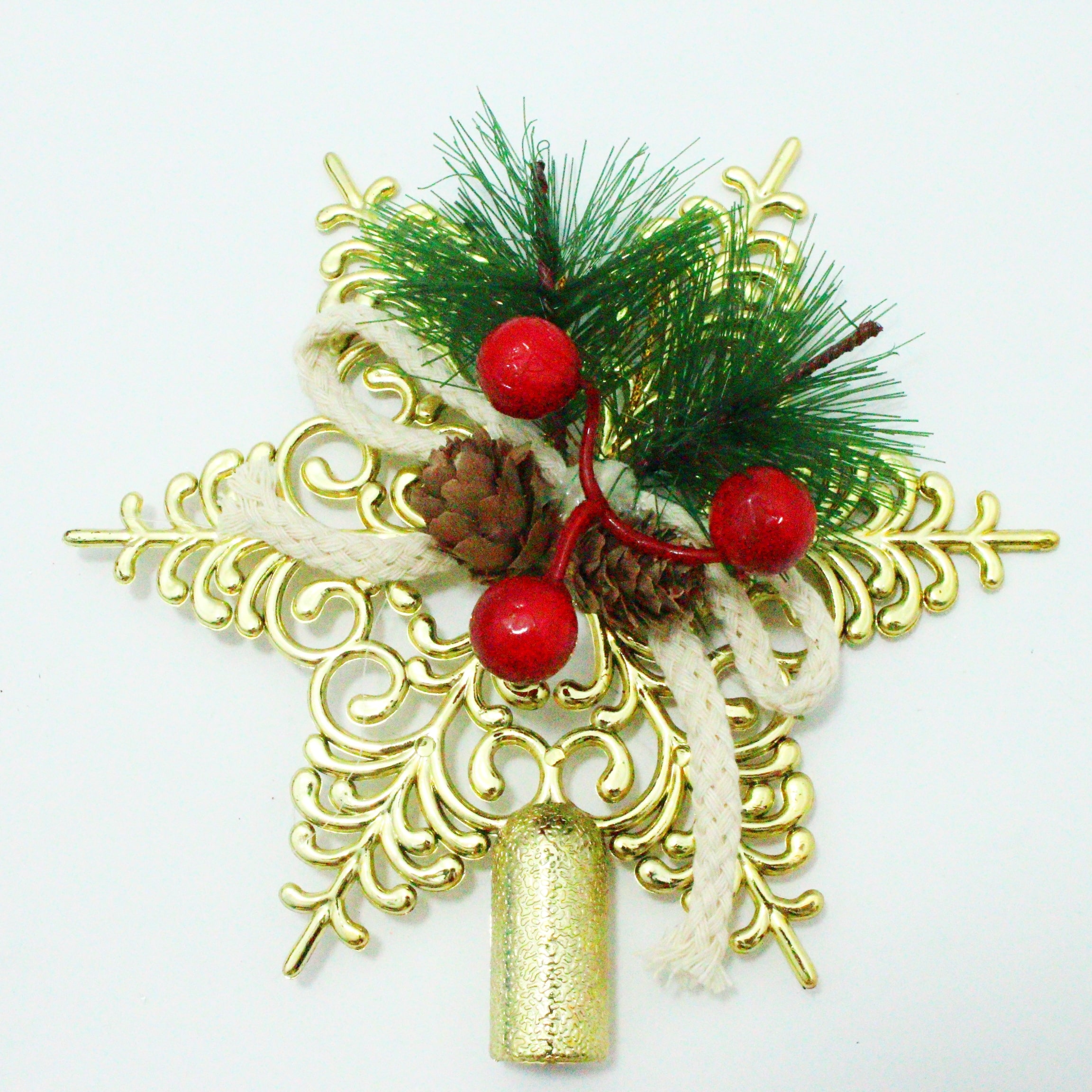 PUNTA DE ARBOL NAVIDEÑO CON PIN