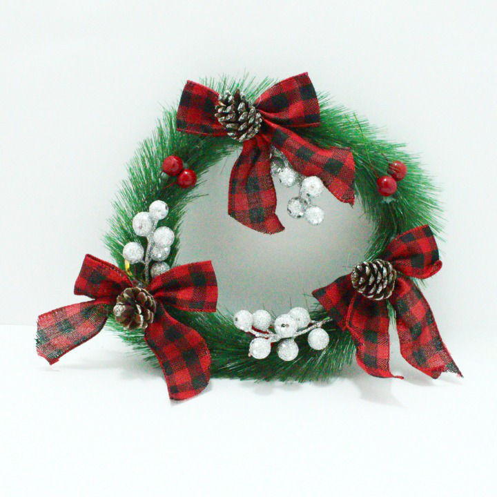 CORONA NAVIDEÑA PEQUEÑA 24CM