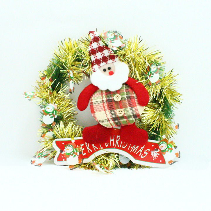 CORONA NAVIDEÑA MERRY CHISTMAS 23CM