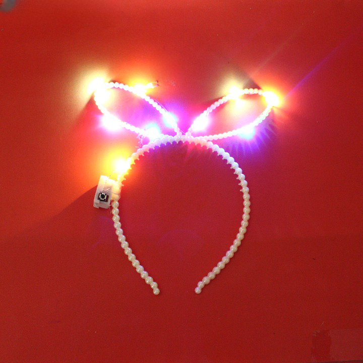 Miniatura 2 de DIADEMA MOÑO EN PERLA CON LUZ