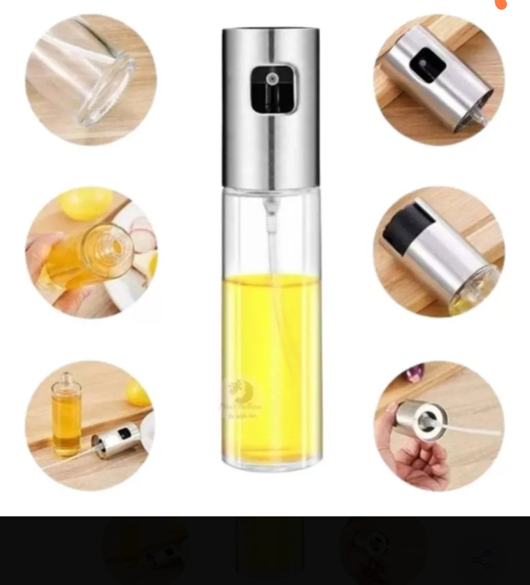 Miniatura 3 de Botella Dispensador Atomizador Aceite Vi