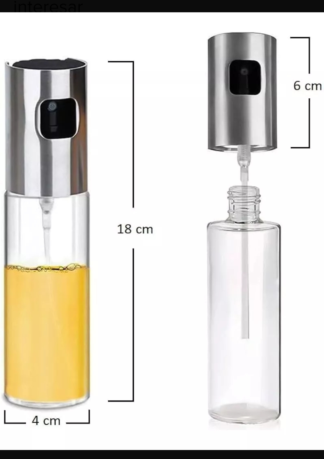 Botella Dispensador Atomizador Aceite Vi