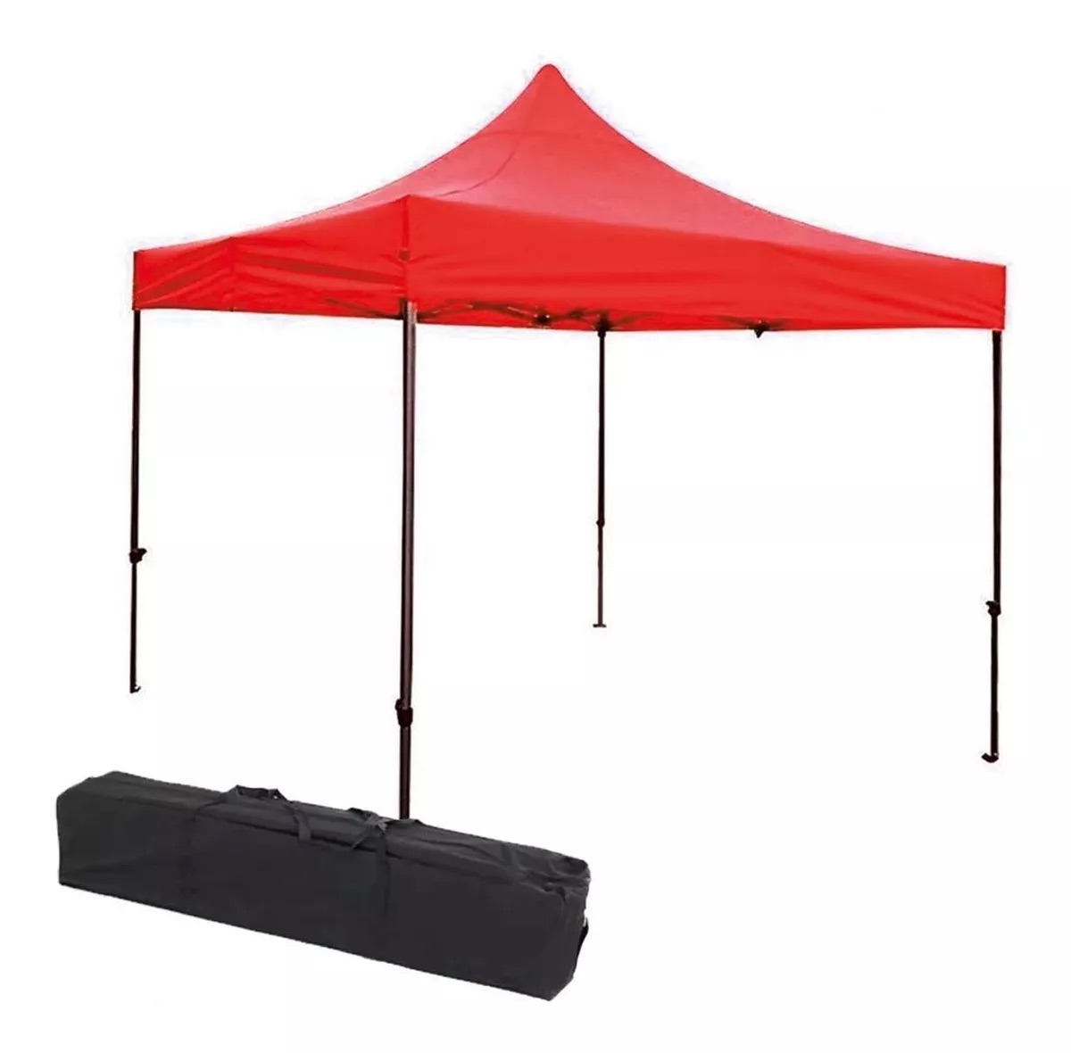 Carpa Toldo 3x3 Plegable Imperme. Roja