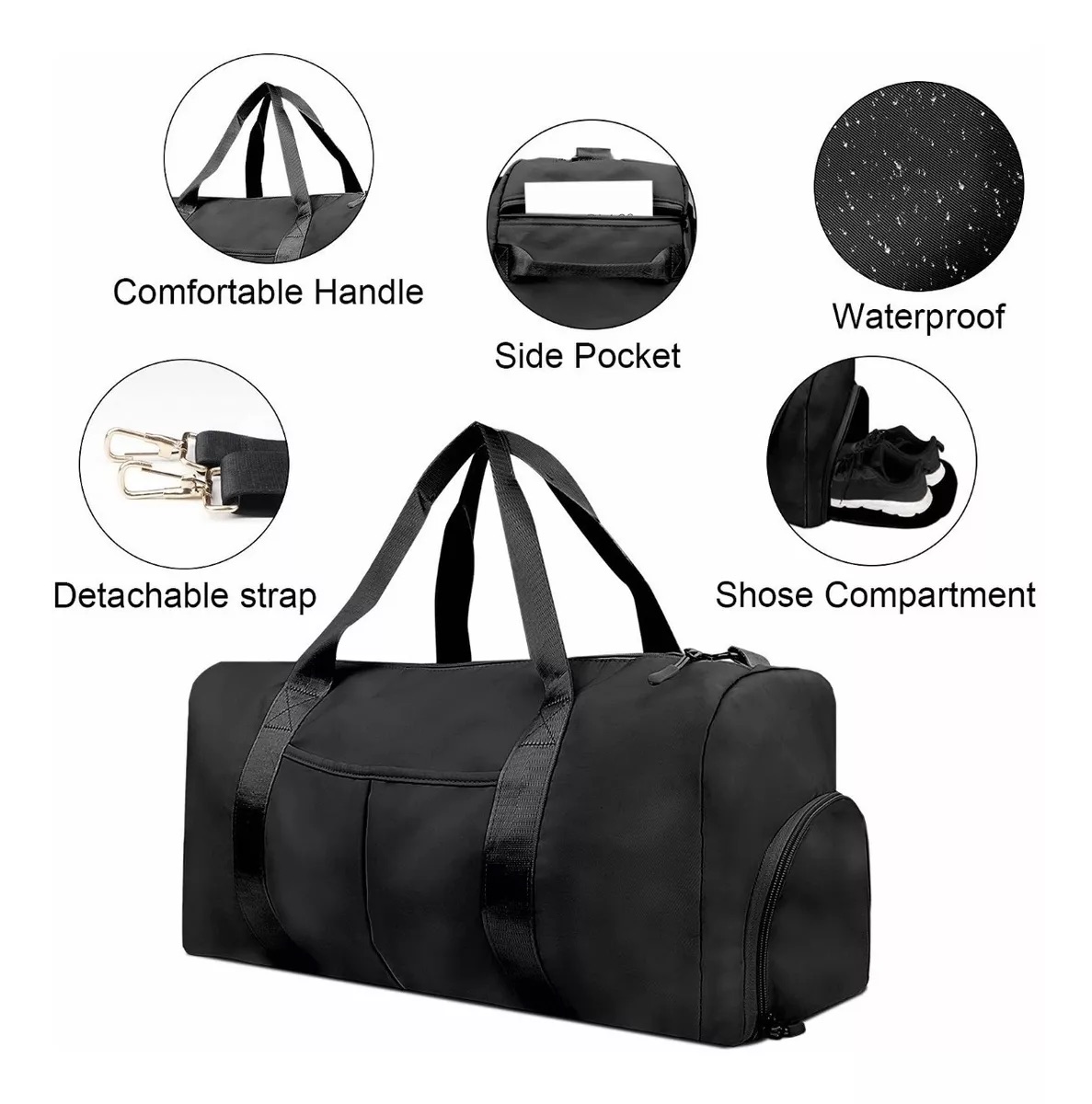 Miniatura 6 de Bolso Deportivo - GYM y/o Viaje Negro