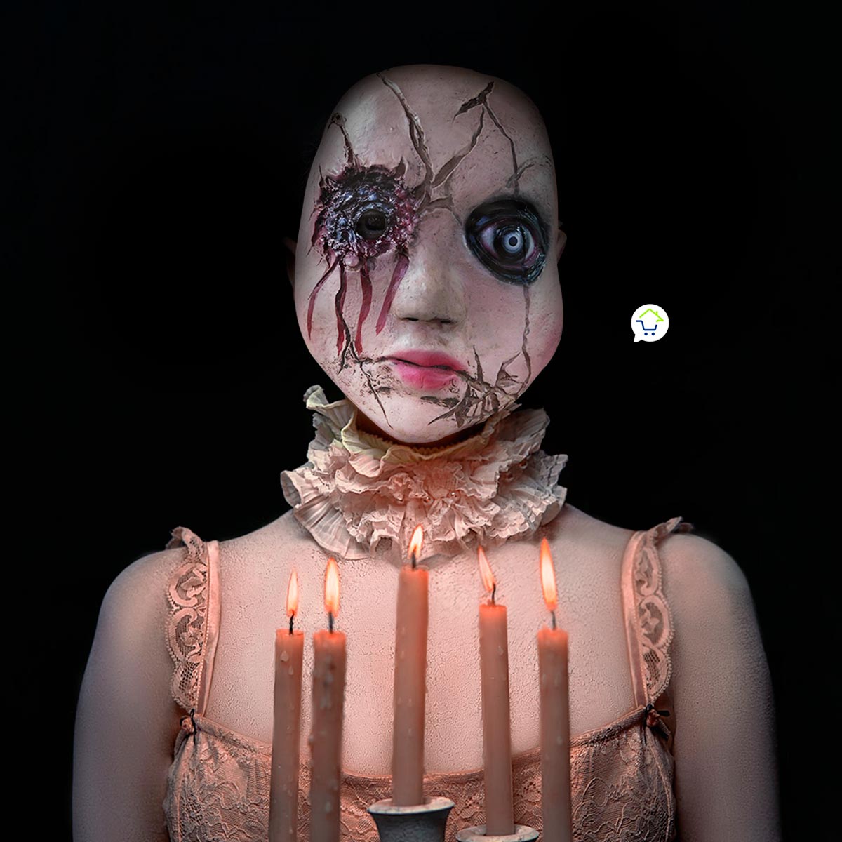 Miniatura 2 de Mascara De Muñeca Asesina OF-616