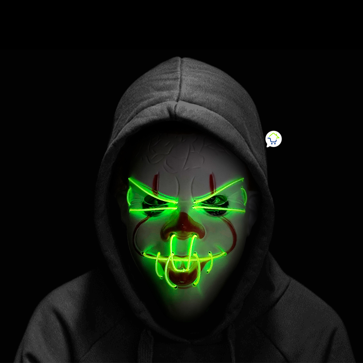 Miniatura 3 de Mascara It Luz Neon Halloween MSHW3LED
