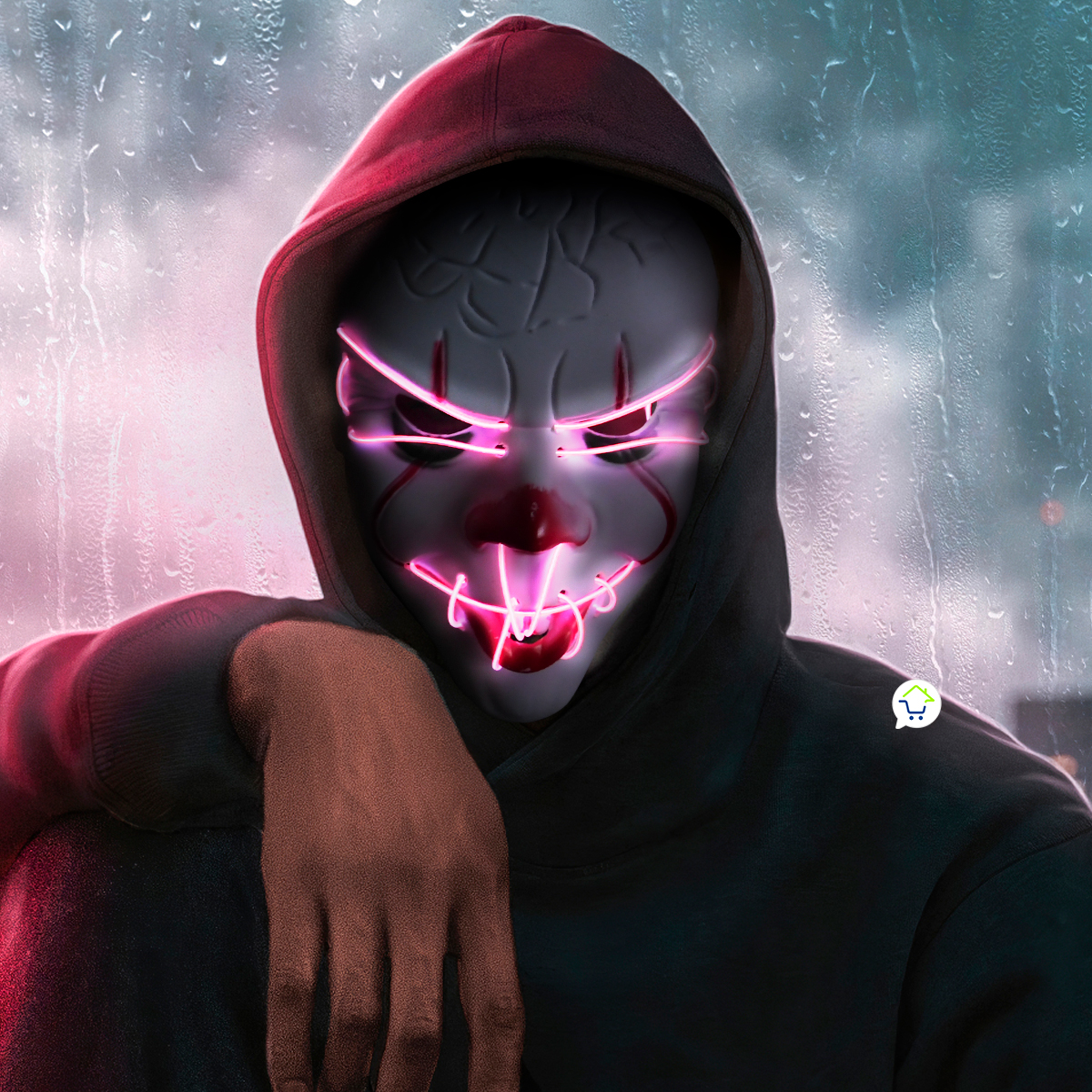 Miniatura 5 de Mascara It Luz Neon Halloween MSHW3LED