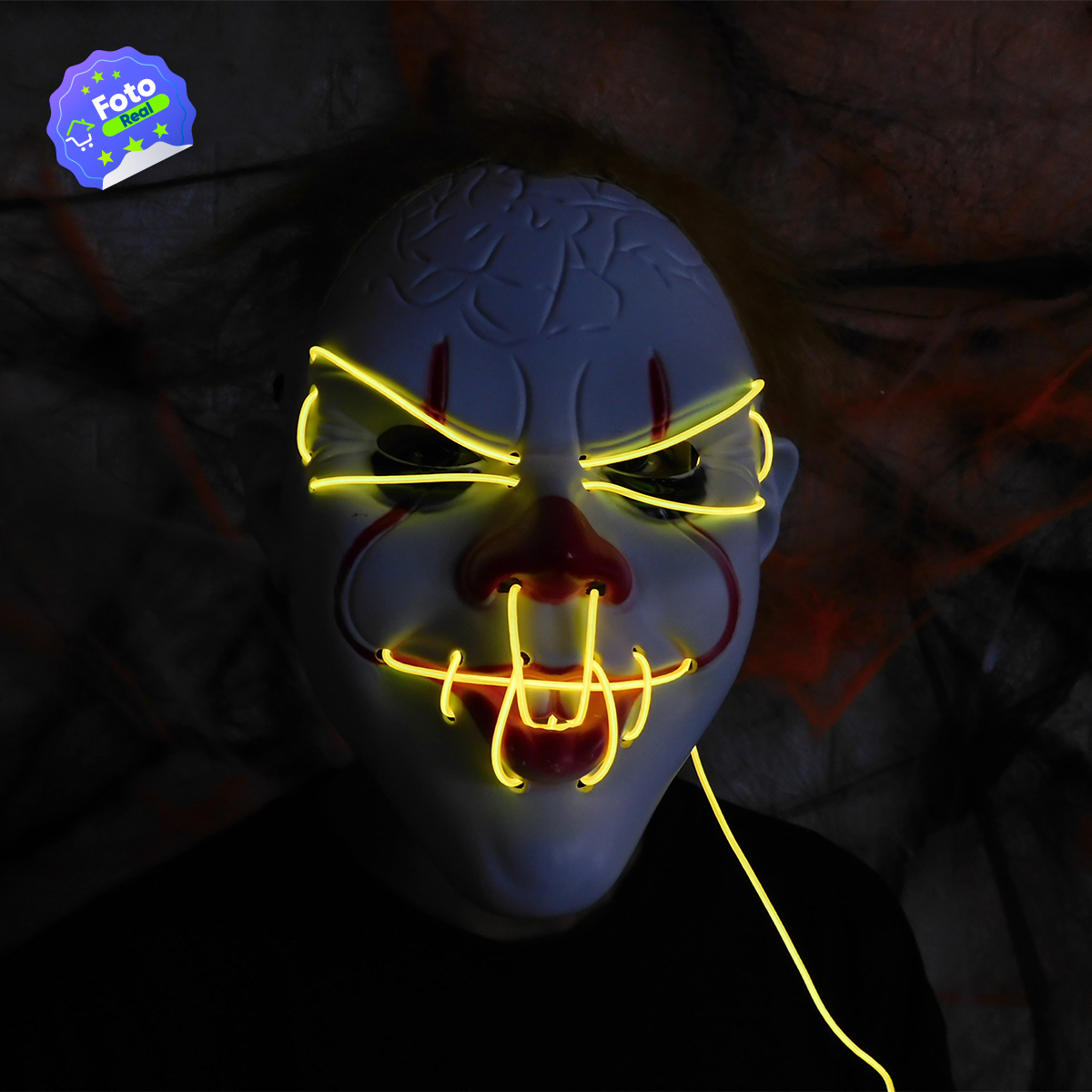 Miniatura 6 de Mascara It Luz Neon Halloween MSHW3LED