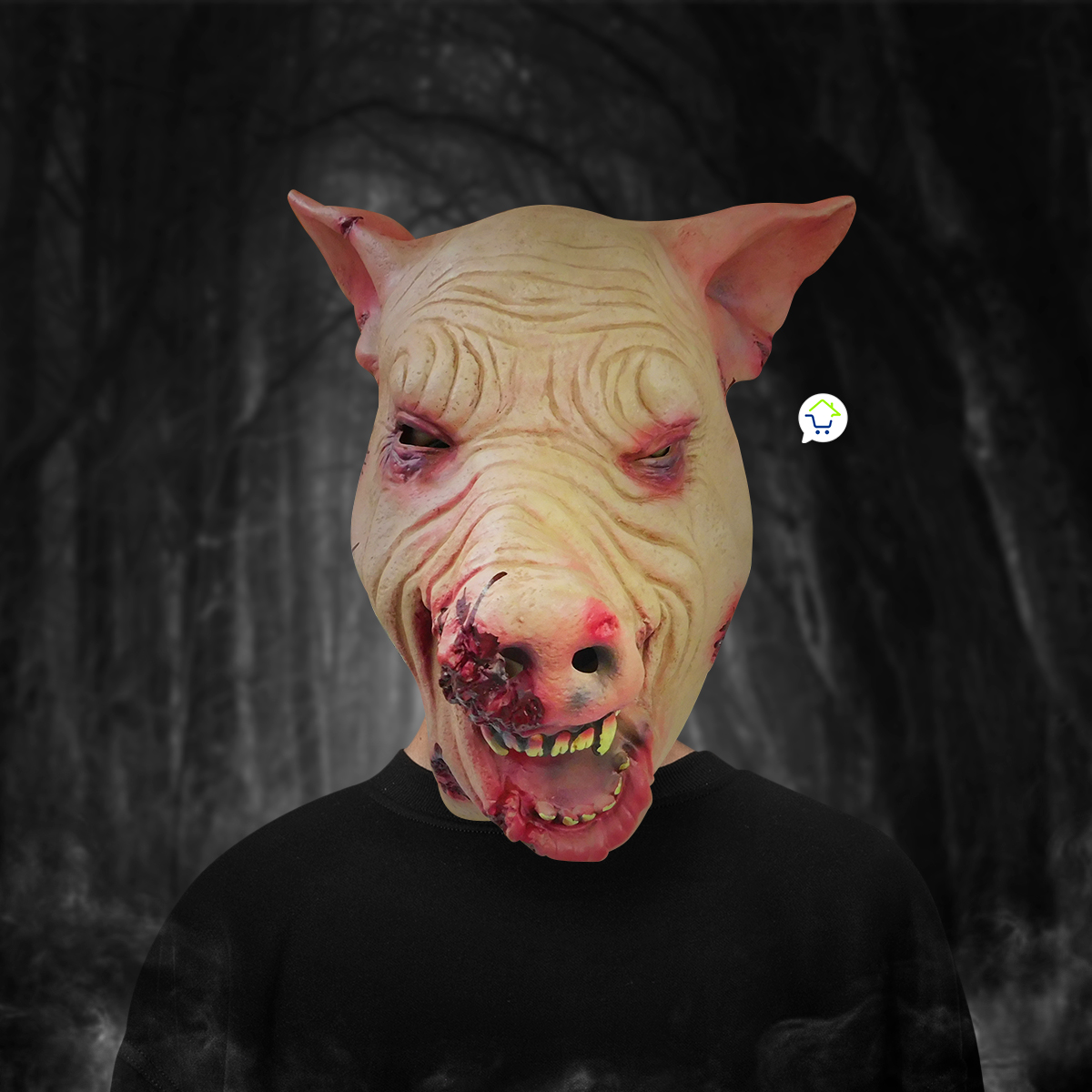 Miniatura 3 de Mascara Cerdo Diabolico Latex OF-627