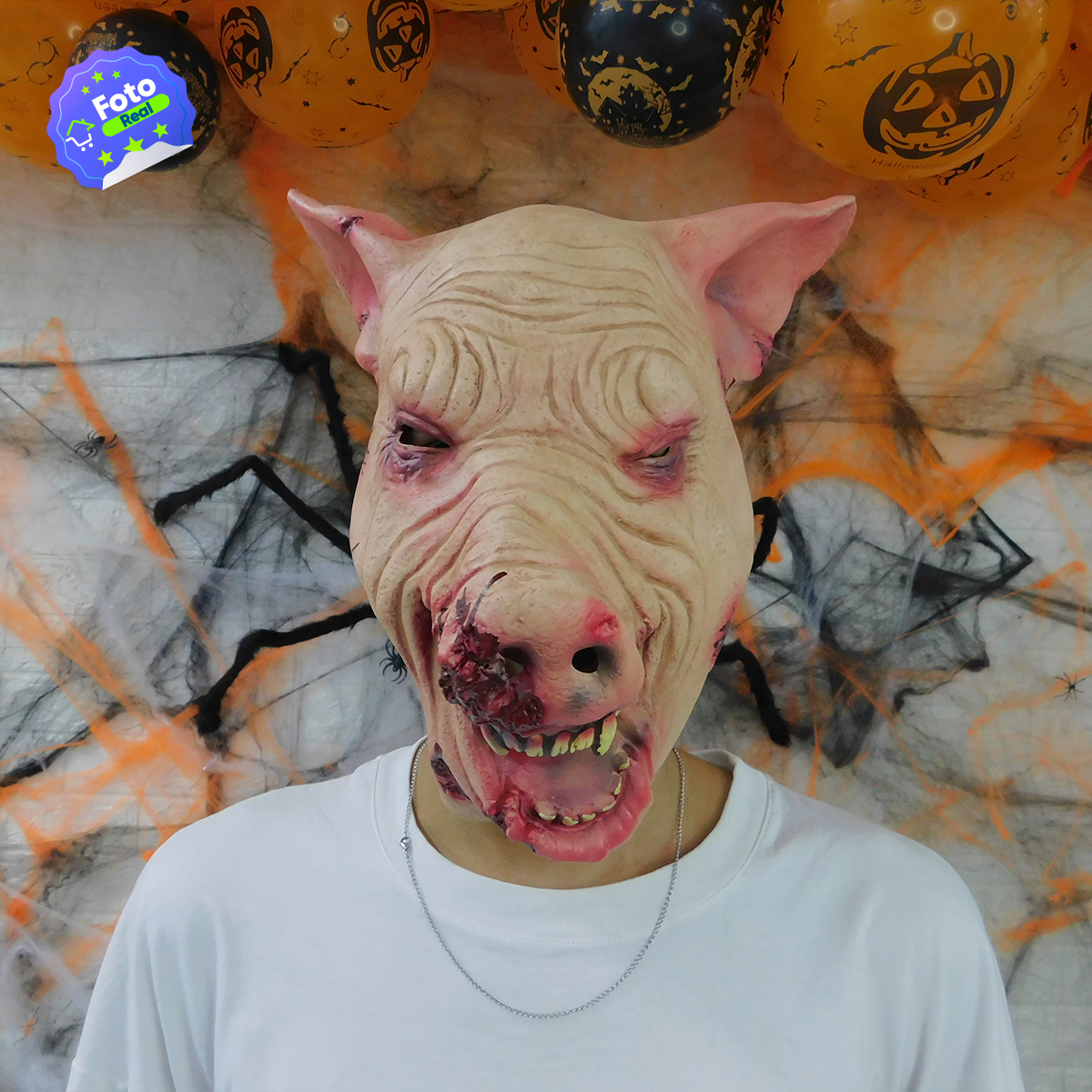 Miniatura 5 de Mascara Cerdo Diabolico Latex OF-627