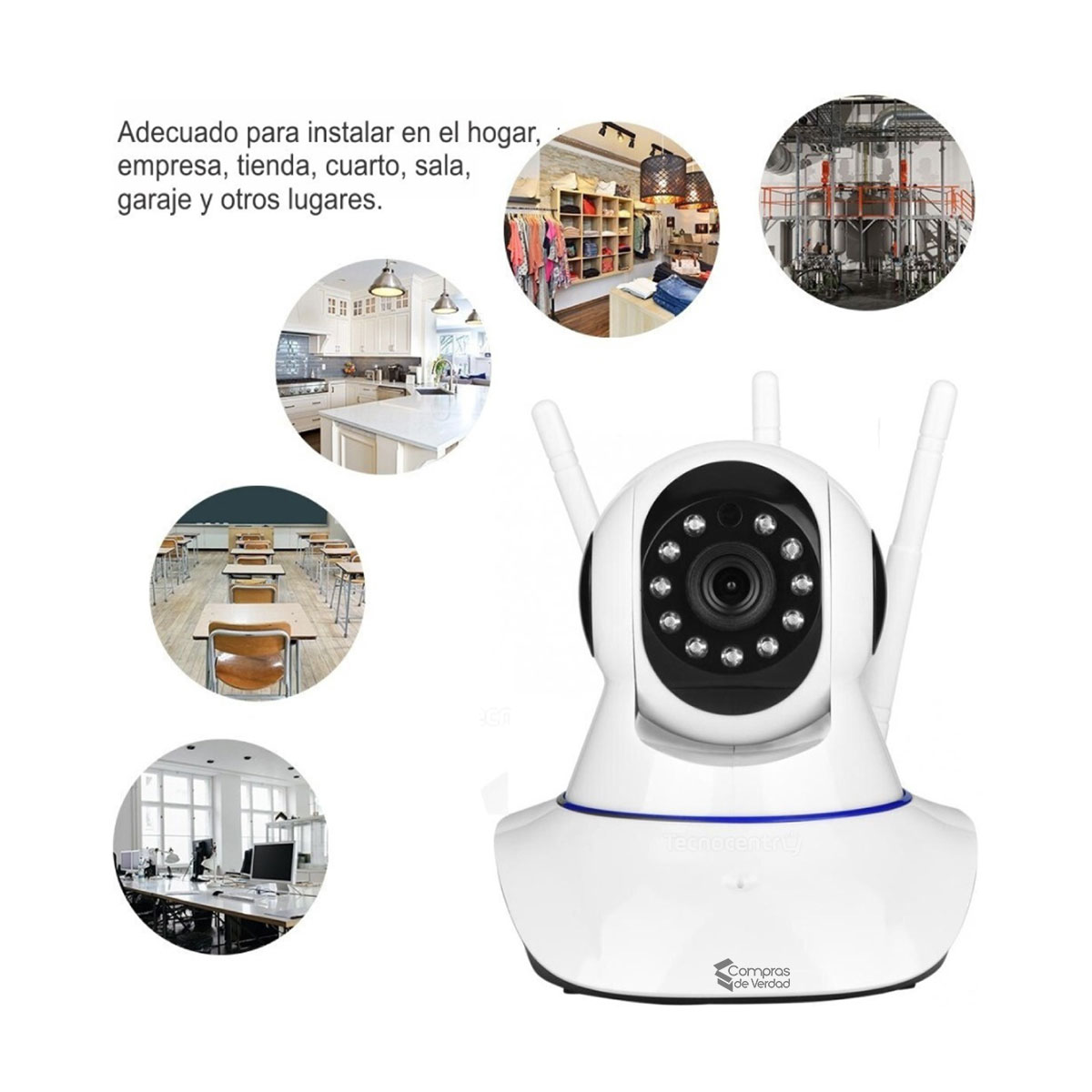 Miniatura 3 de Camara seguridad 3 antenas