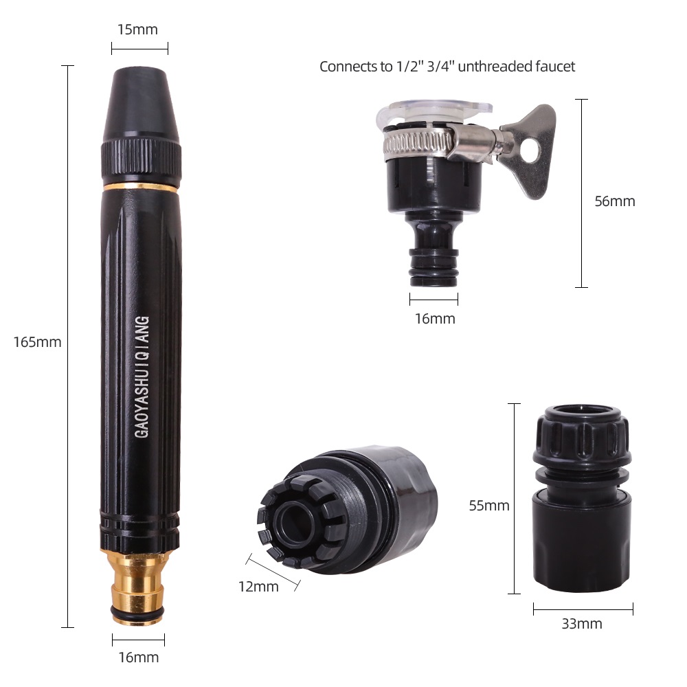 Miniatura 4 de Boquilla alta presión manguera + acoples